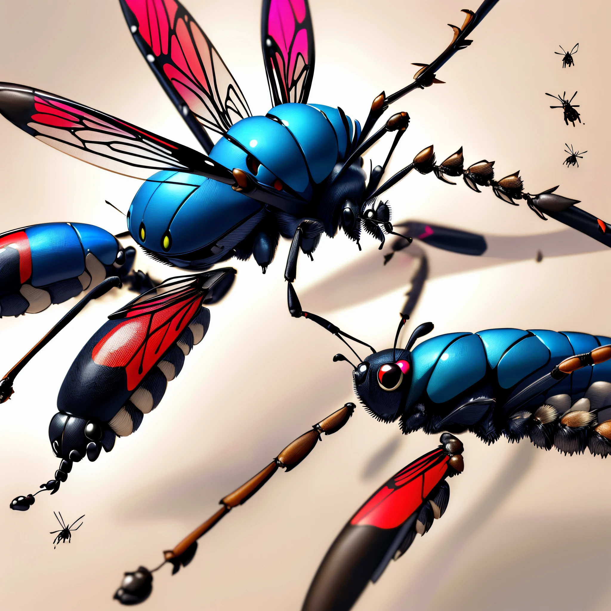 Un insecte avec des engrenage dans le corps