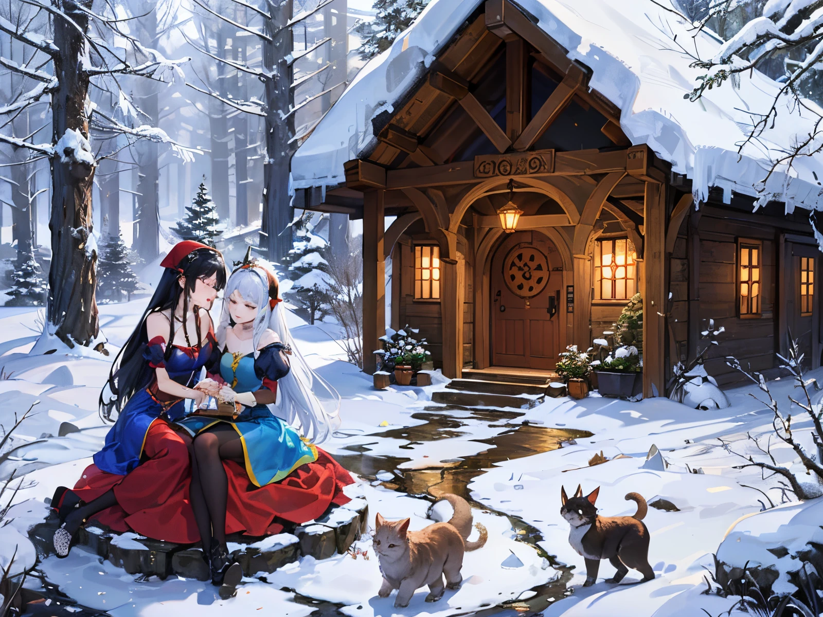 Once upon a time, there were six dwarves who lived in a cottage in the forest. Their names were Doc, Grumpy, Happy, Sleepy, Bashful, and Sneezy. They were all very different, but they were all good friends. One day, the dwarves were working in the mine when they heard a noise. They followed the noise to a cave, and inside the cave they found a beautiful princess. She was lying on the ground, unconscious. The dwarves carried the princess back to their cottage and took care of her. When she woke up, the princess told the dwarves that her name was Snow White and that she was running away from her evil stepmother. The evil stepmother wanted to be the most beautiful woman in the world, and she was jealous of Snow White's beauty. The dwarves agreed to let Snow White stay with them in their cottage. They wanted to protect her from her evil stepmother. The evil stepmother soon found out where Snow White was hiding. She disguised herself as an old woman and went to the cottage. She gave Snow White a poisoned apple, and Snow White took a bite of the apple and fell into a deep sleep. The dwarves thought Snow White was dead, so they put her in a glass coffin. The stepmother then cast a spell on the kingdom, making everyone in the kingdom fall asleep. But one day, a prince came to the kingdom and kissed Snow White. The spell was broken, and everyone woke up! Snow White and the prince got married and lived happily ever after. The six dwarves were very happy for Snow White and the prince. They continued to live in their cottage in the forest, and they always looked out for each other. They were a true family. --auto --s2
