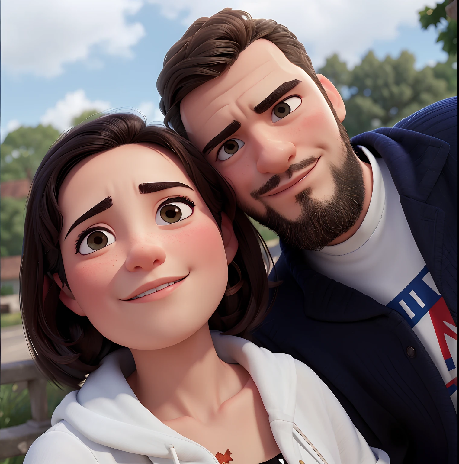 Es gibt einen Mann und eine Frau, posing for a photo, Profilbild, Enes Dirigent, Ayanamikodon und Irakli Nadar, Profilbild, Sehr, very poor image quality, Foto aufgenommen in 2 0 2 0, Profilbild 1024px, Happy couple, Profilbild, Beautiful couple, Aykut Aydogdu, Headshot-Profilbild