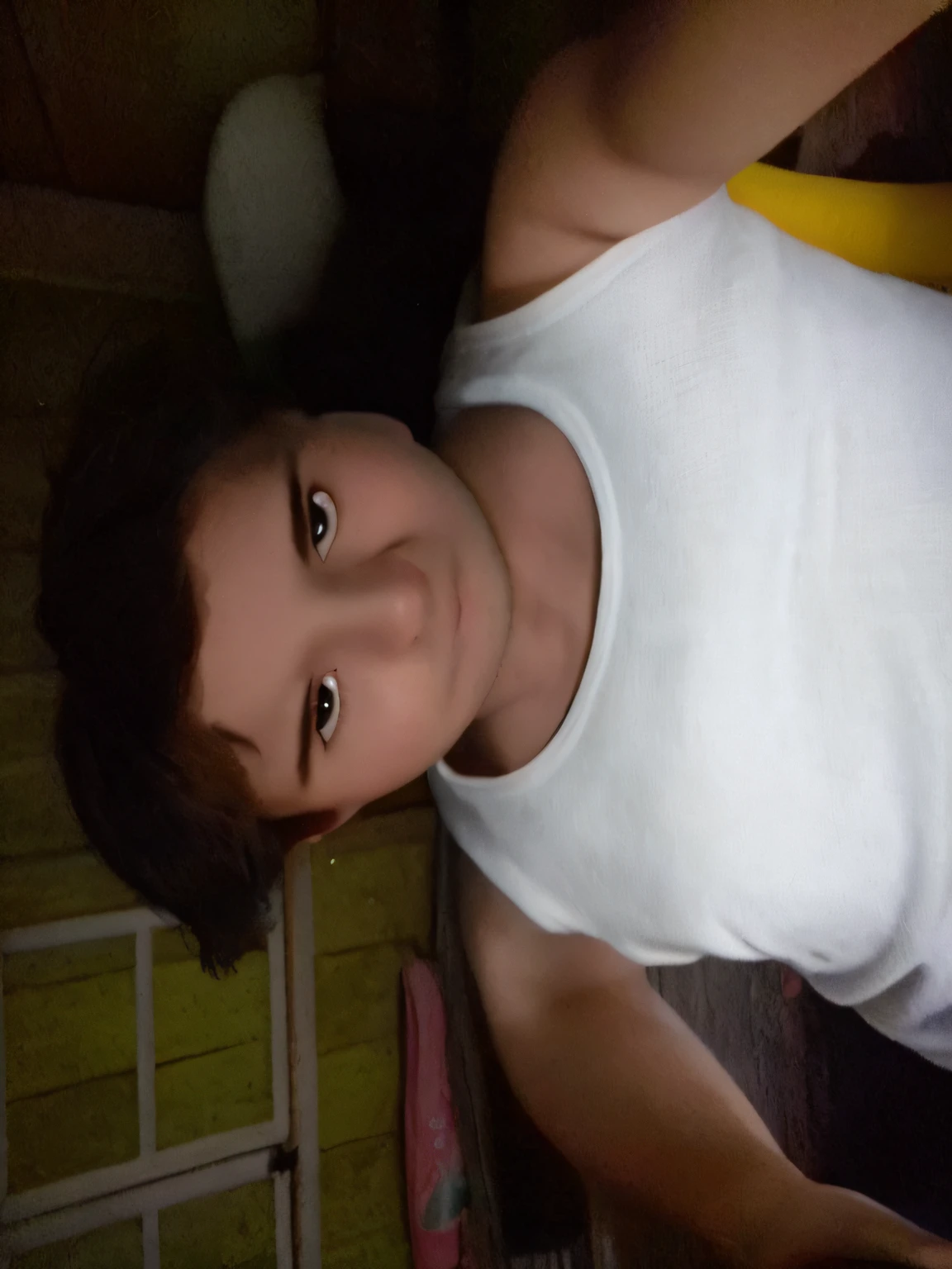 There is a man who is standing in a room with a banana., imagen de muy muy muy baja calidad, help me, Foto selfie, Perfil frontal!!!!, around 1 9 years old, 2 7 years old, imagen borrosa, 2 3 years old, 4 0 year old man, Foto de baja calidad, 2 8 years old, 2 4 years old, 2 2 years old
