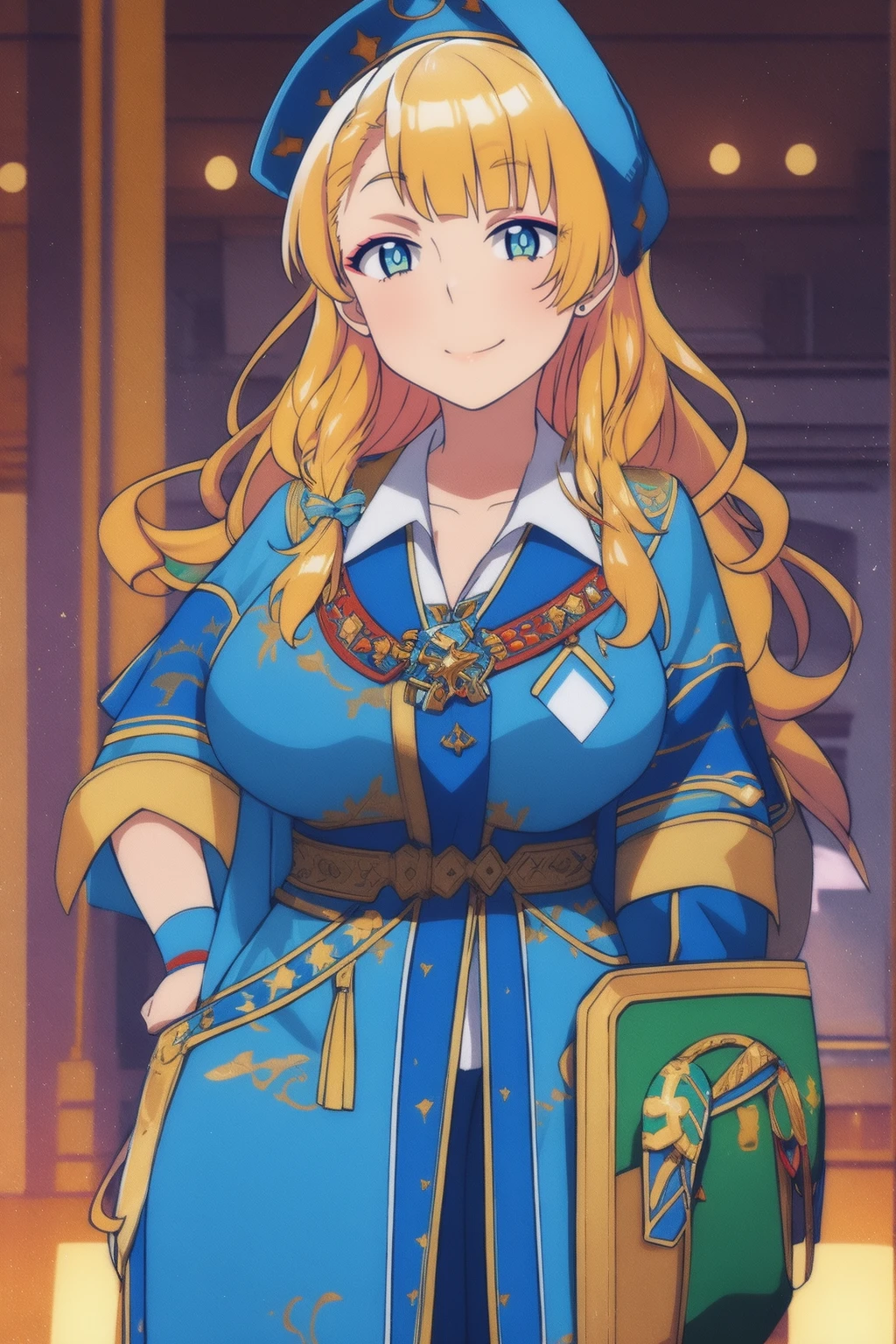 galko,1girl, solo,woman-medieval-cloths,priestess