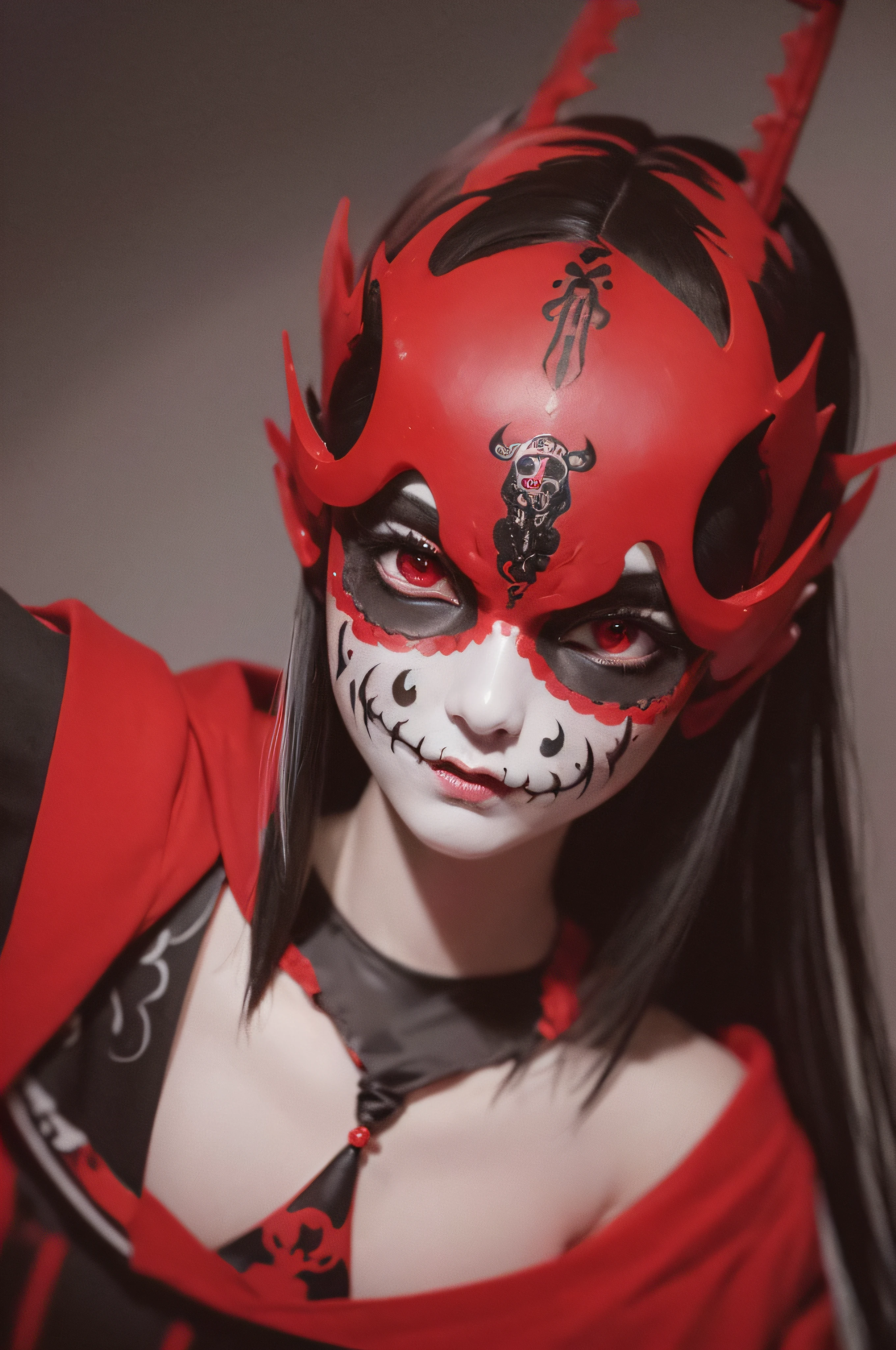 "(The best lighting, oscuro, dramatic),(feto calavera alien, Hellraiser, Cicatrices, , sexy, cerebro, sangre, una rata dentro de la cabeza, terror.),(ojos rojos, calaveras). morning light.