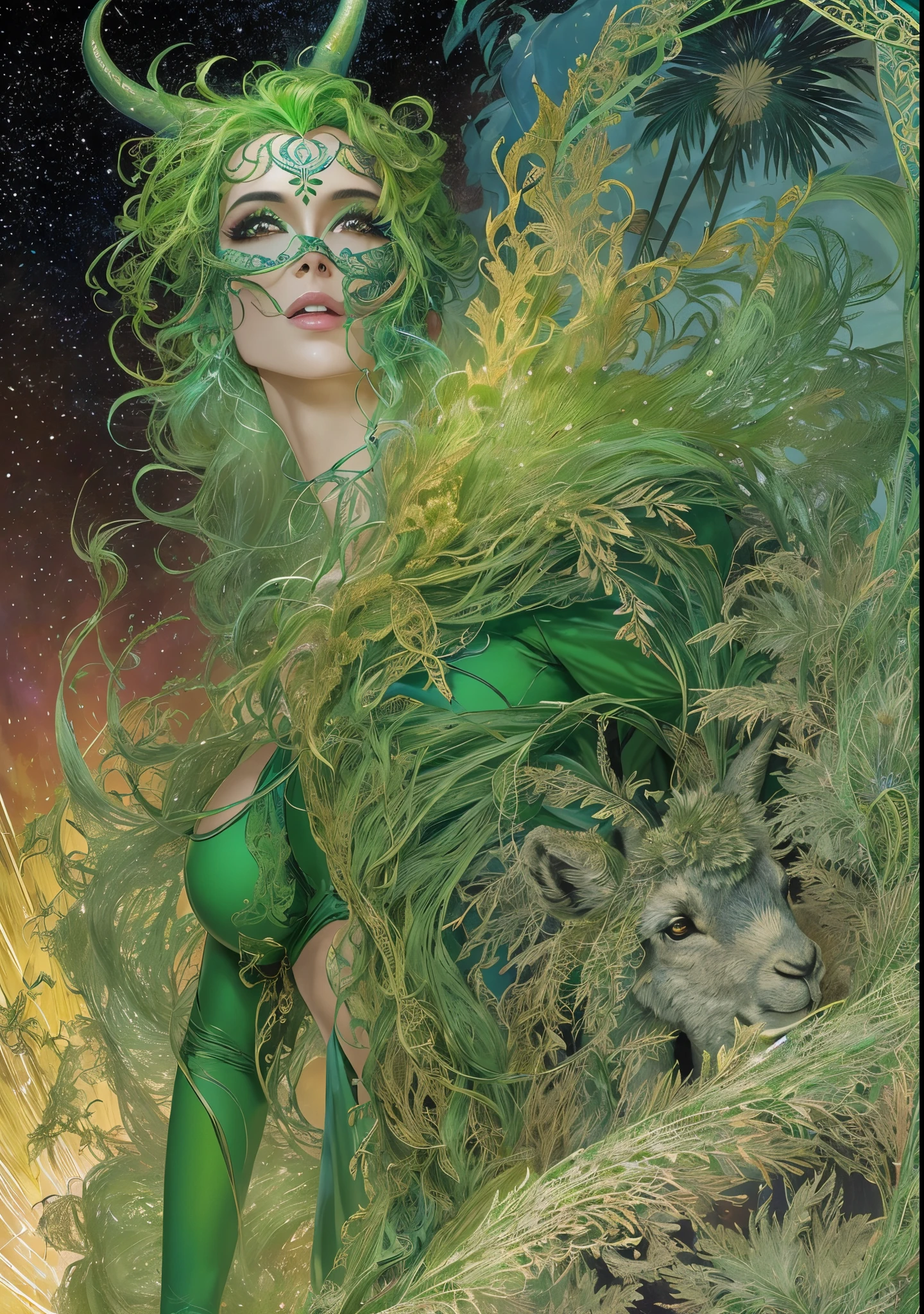 un primer plano de un hombre con una llama verde en la cabeza y torso, humano resplandeciente, Como se ilustra en Top Cow Comics, Brillando en poder, Sosteniendo fuego verde, Hoja de alma verde brillante,esqueleto,esqueleto humano,huesesos,deretirse,nuclear