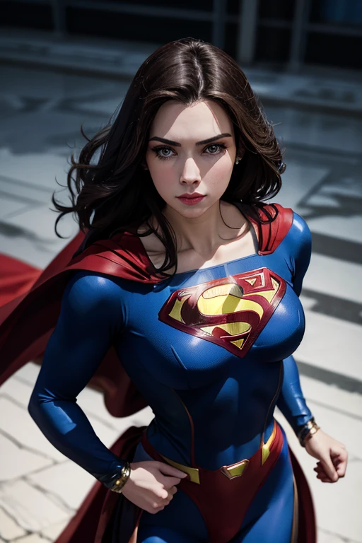 An Amazing art Project of Supergirl, (sharp), (detailed blades), (HDR), (8K), (best quality), (best resolution), maximalist, (masterpiece), rough lines, by pencil and ink, crosshatching, Painstaking Attention To Detail, <lora:Black__White_One_Accent_Color_-_By_Dice:1>, (Black and white image, Red Accent)