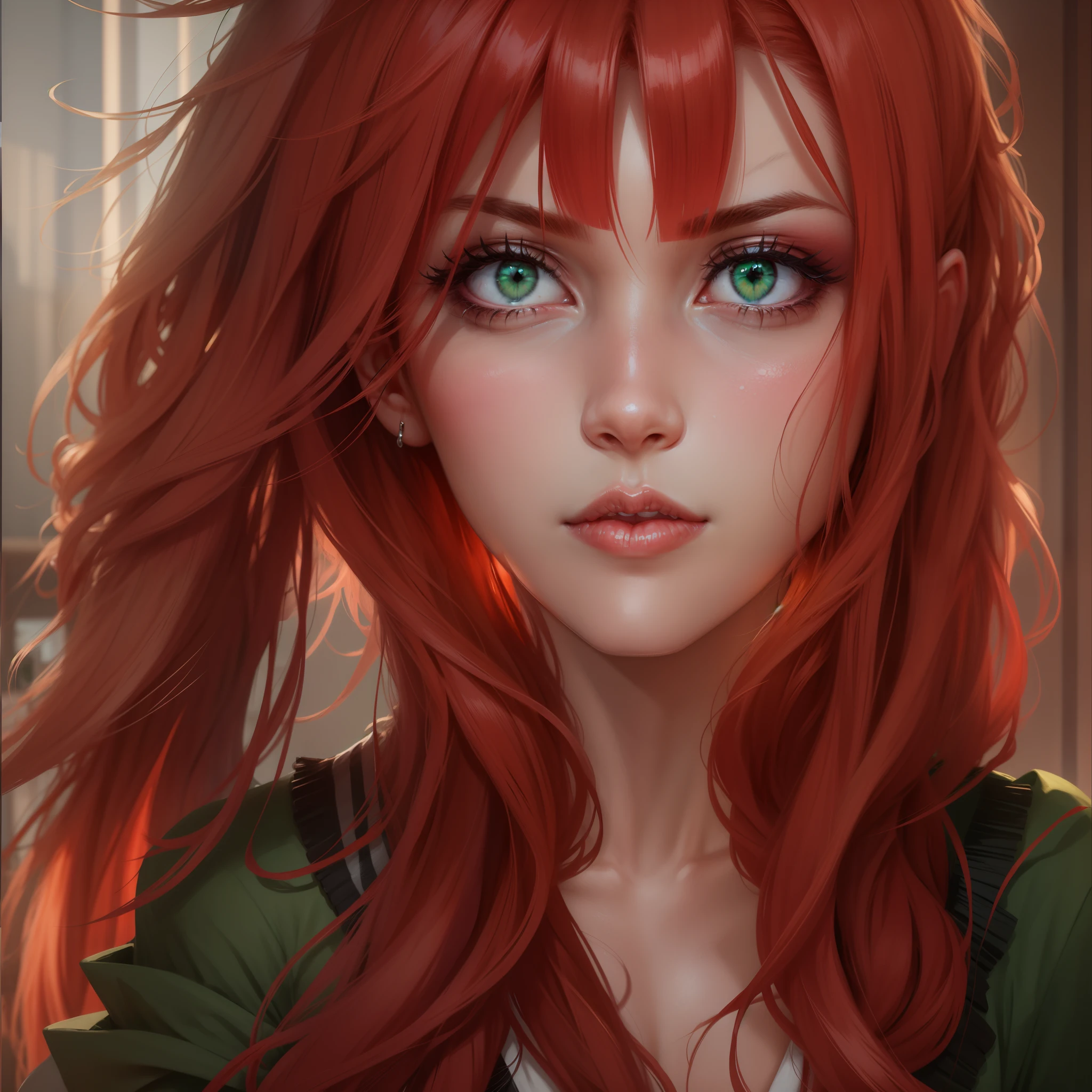 Kizi, rote haare, green eyes