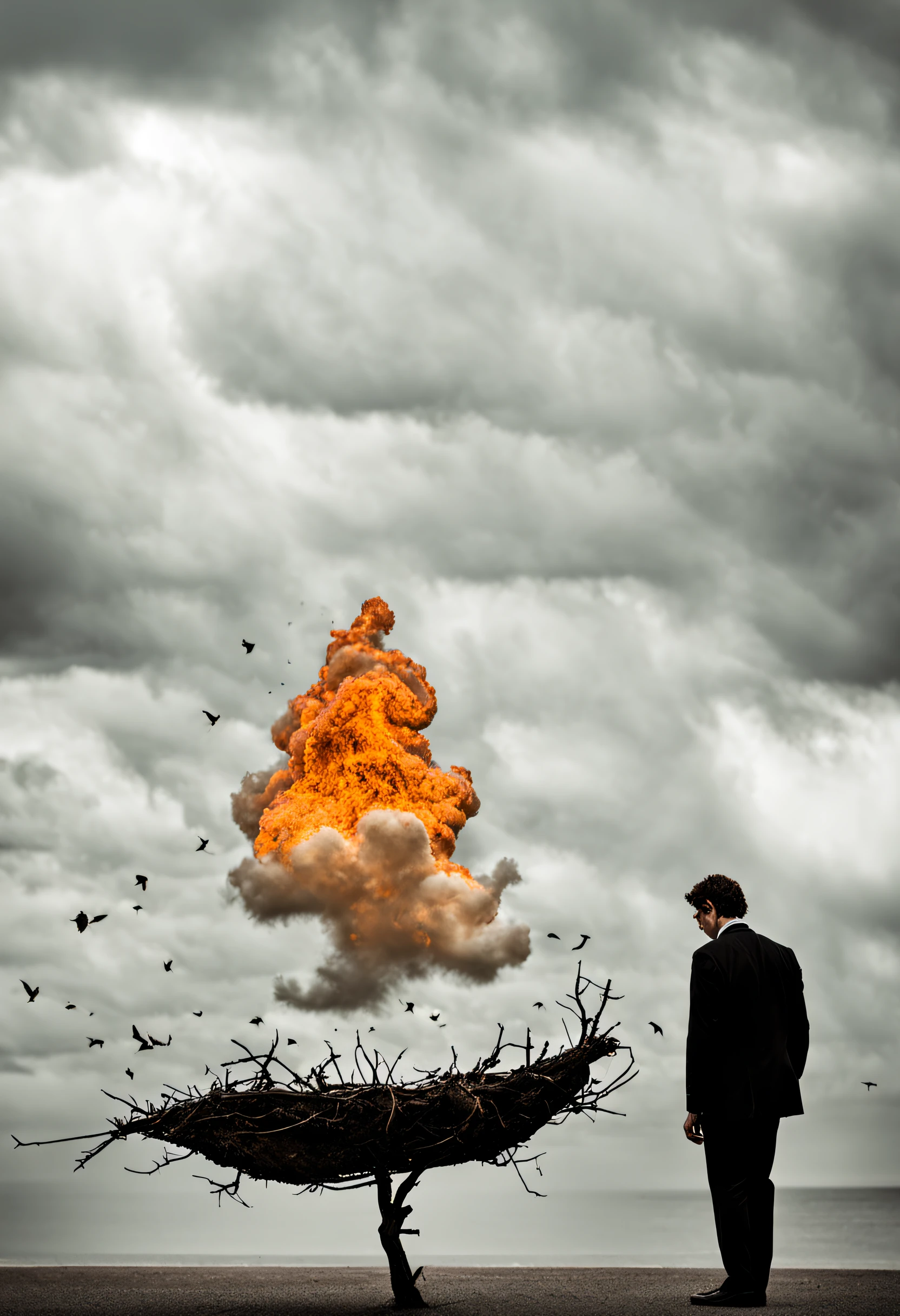 An image symbolizing the transience of problems and the impermanence of life.