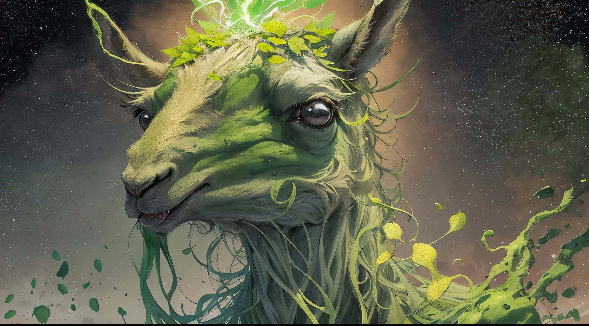 un primer plano de un hombre con una llama verde en la cabeza y torso, humano resplandeciente, Como se ilustra en Top Cow Comics, Brillando en poder, Sosteniendo fuego verde, Hoja de alma verde brillante,esqueleto,esqueleto humano,huesesos,deretirse,nuclear