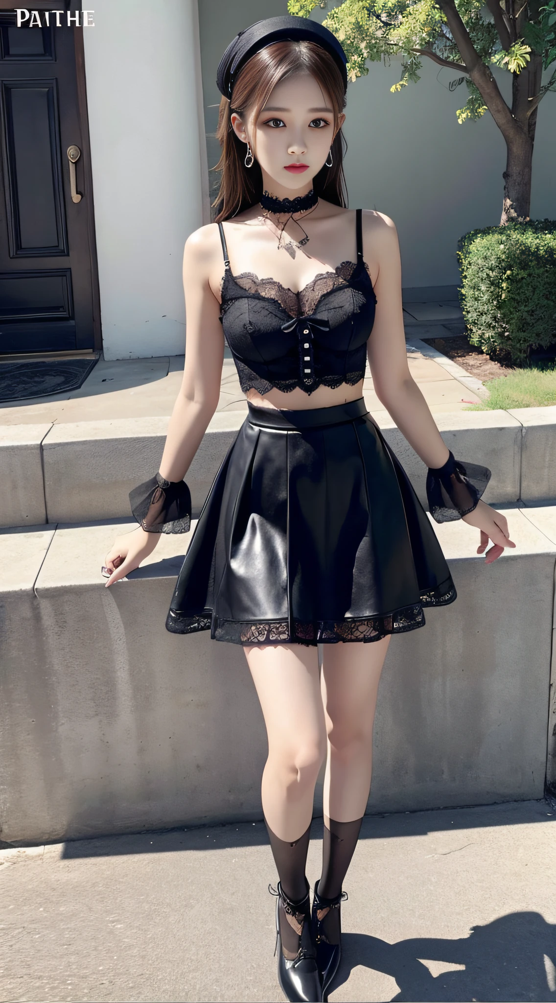 Charming beauties、Evil Fall、dark、brainwash、Brainwashing device、panthyhose、lacy fabric、Glossy legs、pleatedskirt、a choker