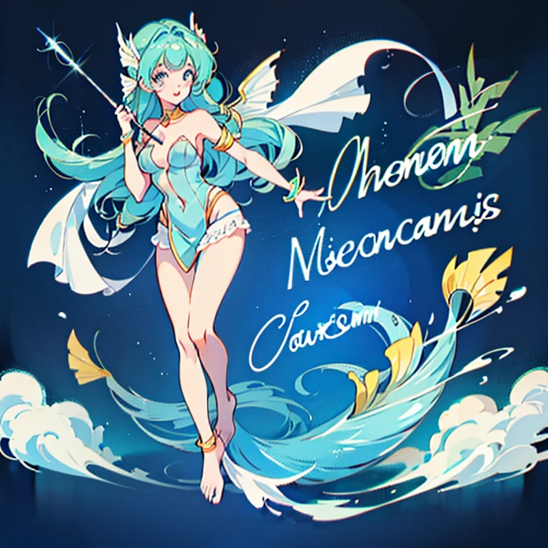 1girl, mermaid full body