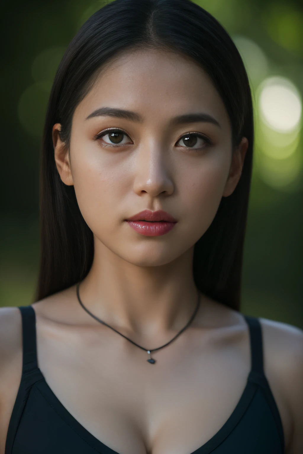 forest, sportsbra, javanese, hijabi, cleavage, reflection light, chiaroscuro, depth of field, cinematic lighting, ray tracing, Sony FE GM, UHD, super detail, masterpiece, textured skin, high details, best quality, award winning,3D,hdr(HighDynamicRange),Ray traching,NVIDIA RTX,Hyper-Resolution,Unreal 5,Subsurface scattering、PBR Texture、post-proces、Anisotropy Filtering、depth of fields、maximum definition and sharpness、Many-Layer Textures、Albedo e mapas Speculares、Surface coloring、Accurate simulation octane rendering of light-material interactions、Two-colored light、largeaperture、Low ISO、White balance、the rule of thirds、8K raw data