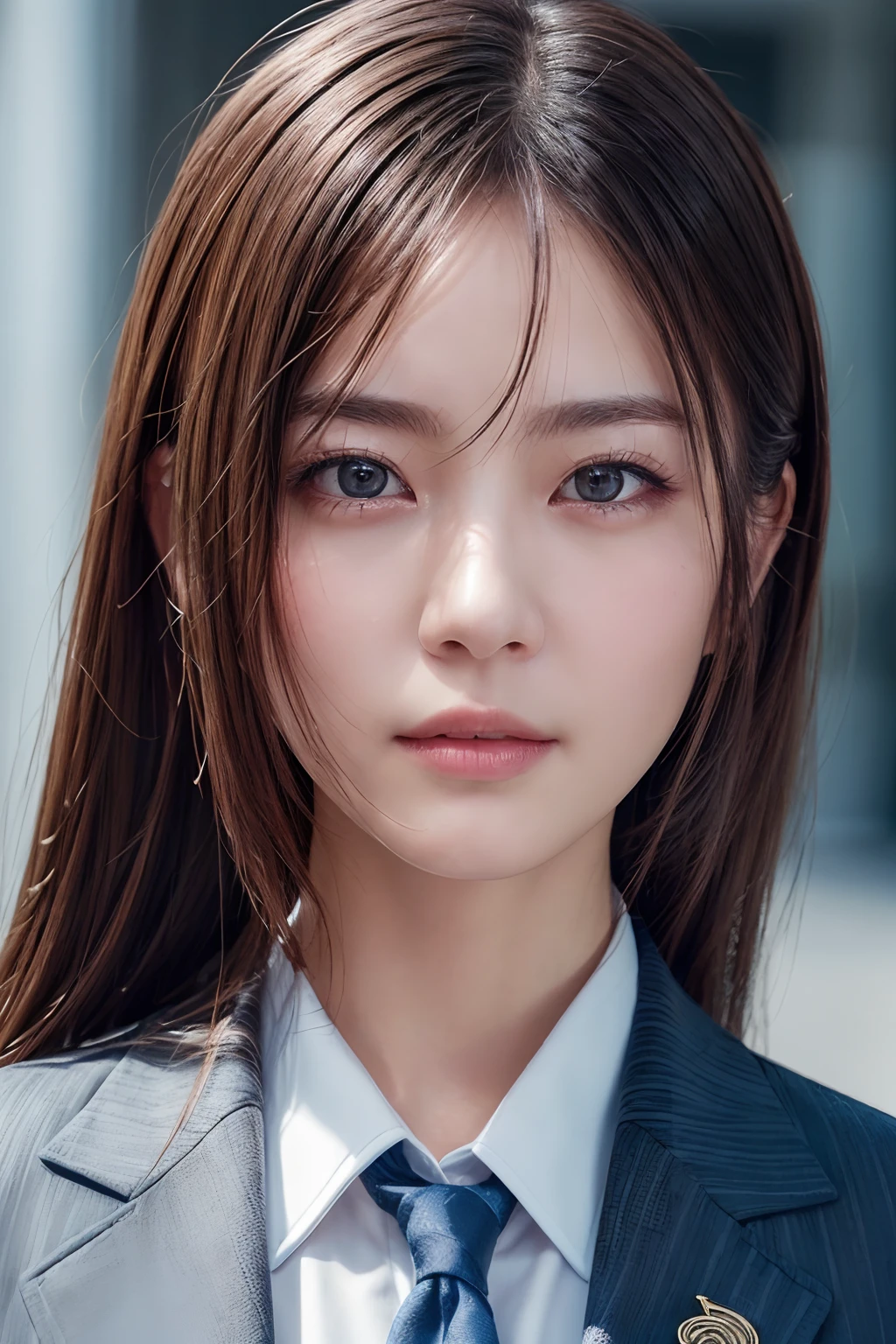 ((Top image quality、8K、masterpiece：1.3))、Realistic high-quality photos、top-quality、beautiful detailed face and eyes, OL、Business suit、half body shot.