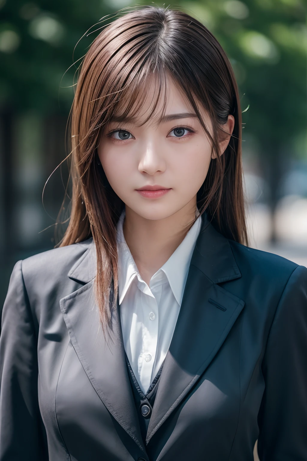(best quality,8K,masterpiece:1.3),realistic high-quality photos,top-quality,beautiful detailed face and eyes,OL,business suit,half body shot