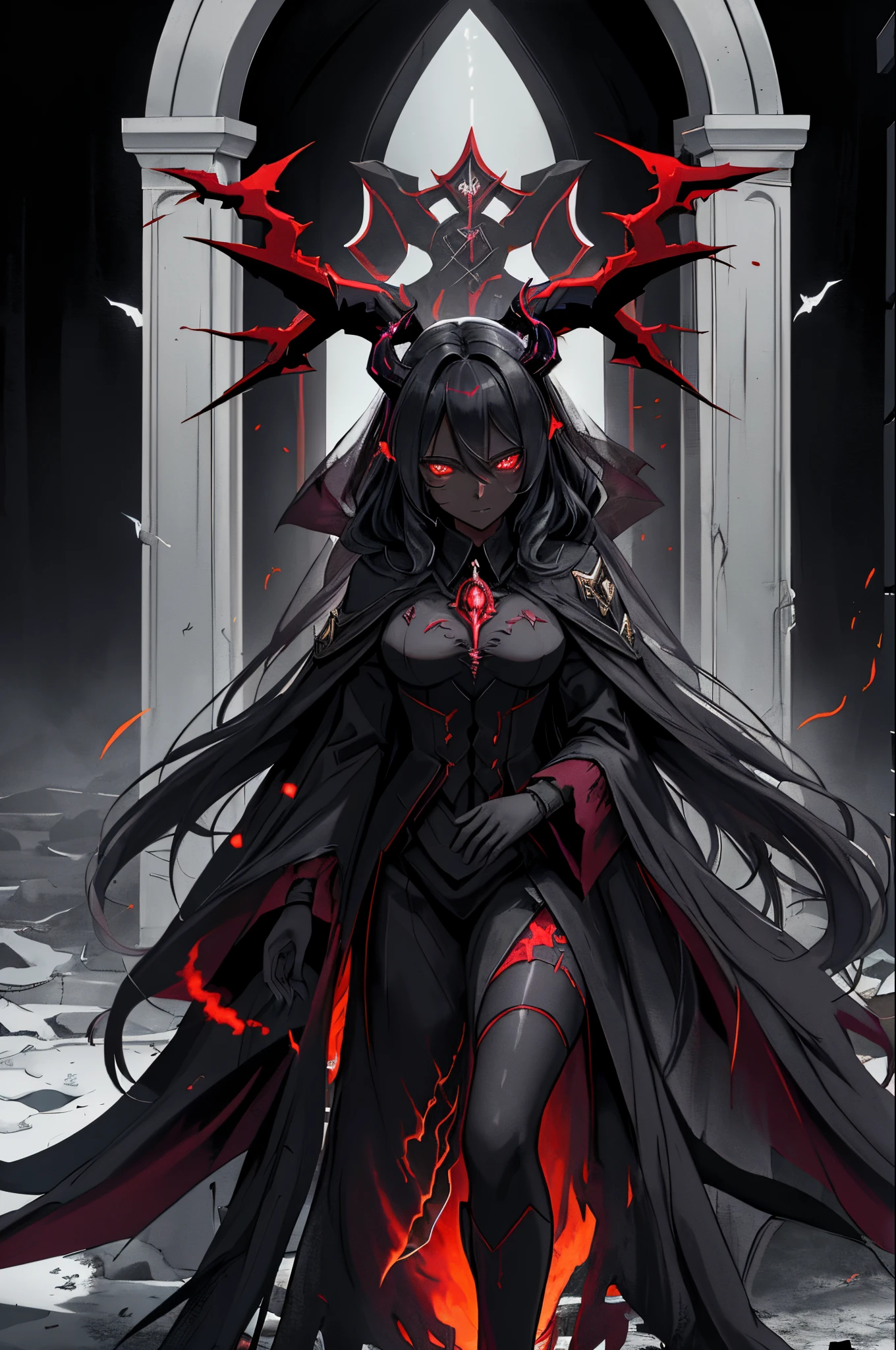 (dark skin), (demon horns), large breasts,
Immortal temptation takes over my mind
Condemned
Fallen weak on my knees, summon the strength
Of mayhem
I am the storm that is approaching
Provoking black clouds in isolation
I am reclaimer of my name
Born in flames, I have been blessed
My family crest is a demon of death
Forsakened, I am awakened
A phoenix's ash in dark divine
Descending misery
Destiny chasing time
Inherit the nightmare, surrounded by fate
Can't run away
Keep walking the line between the light
Led astray
Through vacant halls I won't surrend5r
The truth rev5aled in eyes of ember
We fight through fire and ice forever
Two souls once lost, and now they remember
I am the storm that is approaching
Provoking black clouds and isolation
I am reclaimer of my name
Born in flames, I have been blessed
My family crest is a demon of death
Forsakened, I am awakened
A phoenix's ash in dark divine
Descending misery
Destiny chasing time
Disappear into the night
Lost shadows left behind
Obsession's pulling me
Fading, I've come to take what's mine
Lurking in the shadows under veil of night
Constellations of blood pirouette
Dancing through the graves of those who stand at my feet
Dreams of the black throne I keep on repeat
A derelict of darkness, summoned from the ashes
The puppetmaster congregates all the masses
Pulling strings, twisting minds as blades hit
You want this power? Then come try and take it
Beyond the tree
Fire burns
Secret love
Bloodline yearns
Dark minds embrace
Crimson joy
Does your dim heart
Heal or destroy?
Bury the light deep within
Cast aside, there's no coming home
We're burning chaos in the wind
Drifting in the ocean all alone