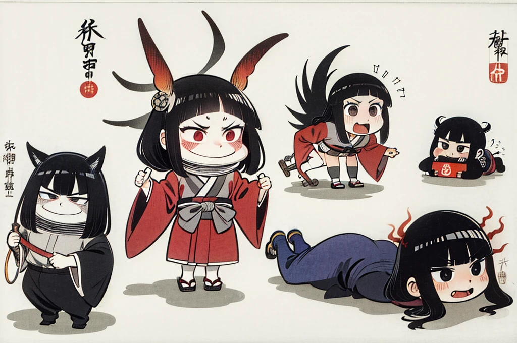 best quality, Estilo de Hokusai, ukiyo-e, Hyakki Yagyō, Japanese Old Monster Parade,
Chōchin-oiwa, Kidōmaru, Nekomata, Tsuchigumo, akaname, Chōchinobake, Daidarabotchi, Futakuchi-onna, Gaki, Gashadokuro, Gyūki, Hitodama, Hitotsume-kozō, Hitotsume-nyūdō, Hone-onna, Momentos Kappa, Kasa-obake, Kasha, Mokumokuren, Nurikabe, Oboroguruma, OIWA, eles, Rokurokubi, Kamaitachi, Taka-onna, Sunakake-baba, Umibōzu, Umi-nyōbō, Wanyūdō, Yamajijii, Yama-uba, Yuki-Onna, Zashiki-warashi, noppera-bō