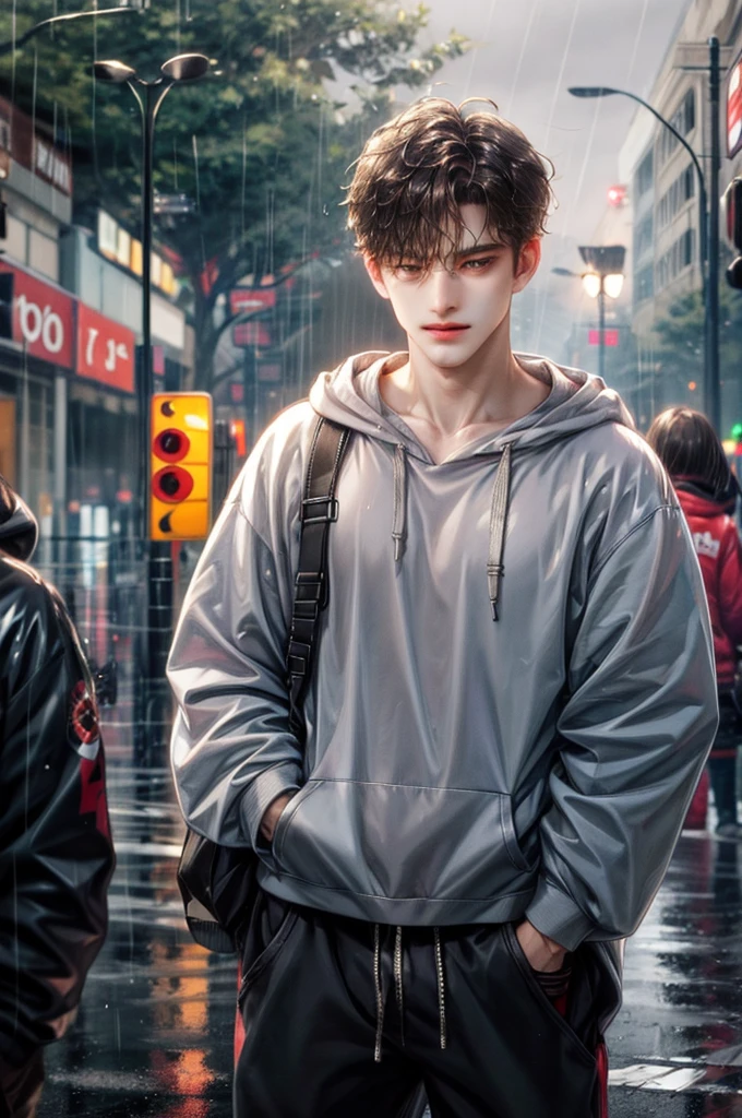 Babe,dark hair, in rain,cute,hot,baggy clothes or hoodie
