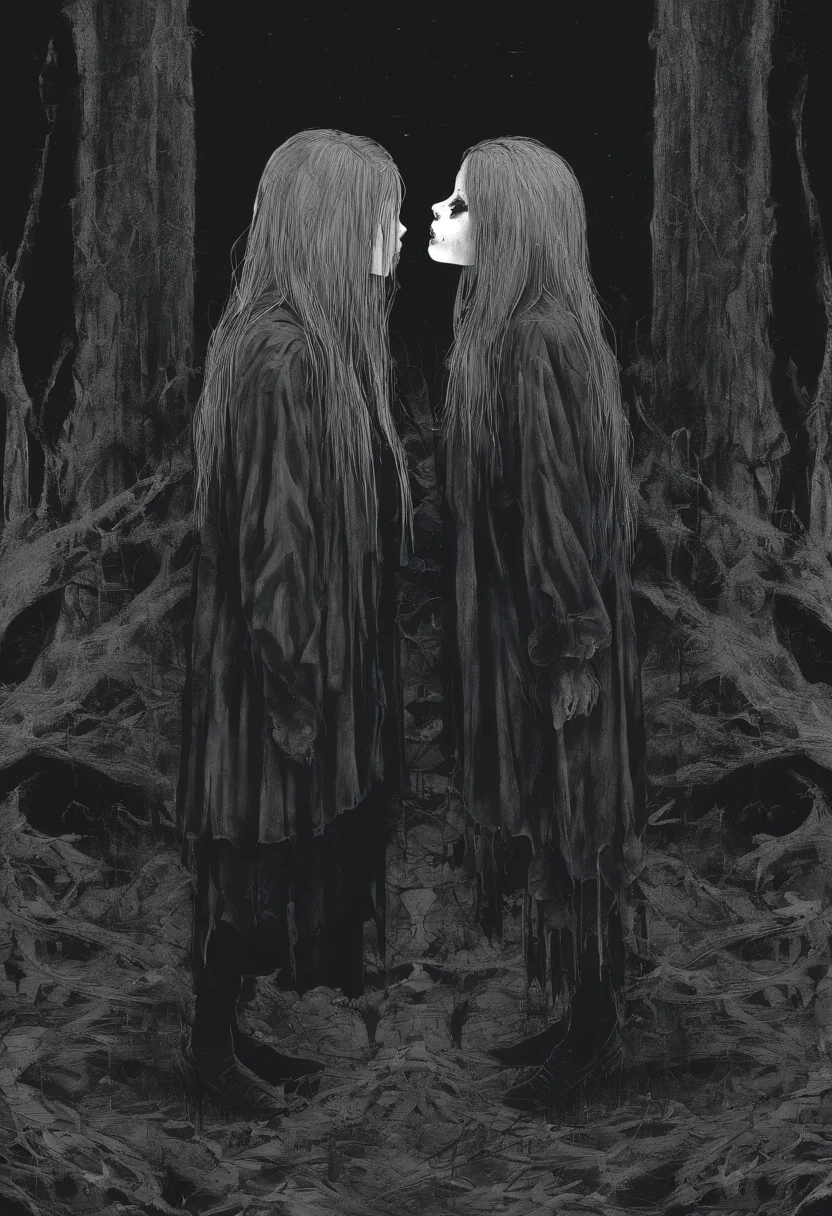 Two girls kissing each other