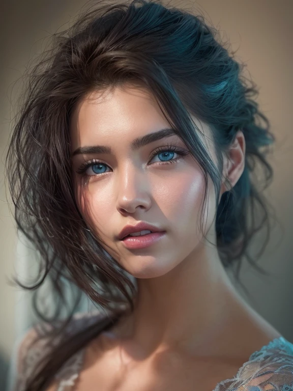 leogirl, seductora inclinada hacia adelante piel detallada, CG 8K ultra realista, Cara perfecta, impecable, Limpio, Obra maestra, Ilustraciones profesionales, Obras de arte famosas, cinematic lighting, cinematic bloom,((cabello dorado:1)),(Hermosa chica japonesa),Cara perfecta, (joven:1.1),((Figura en forma)),((25-years old)), Cara hermosa, hermosos ojos azules,Detalle Ojos, Detalle de la cara, (((cuerpo femenino perfecto, cintura estrecha))),(Pechos de lage:1.2), Mirando al espectador,(:1),, , ,(( ,interior, solamente))