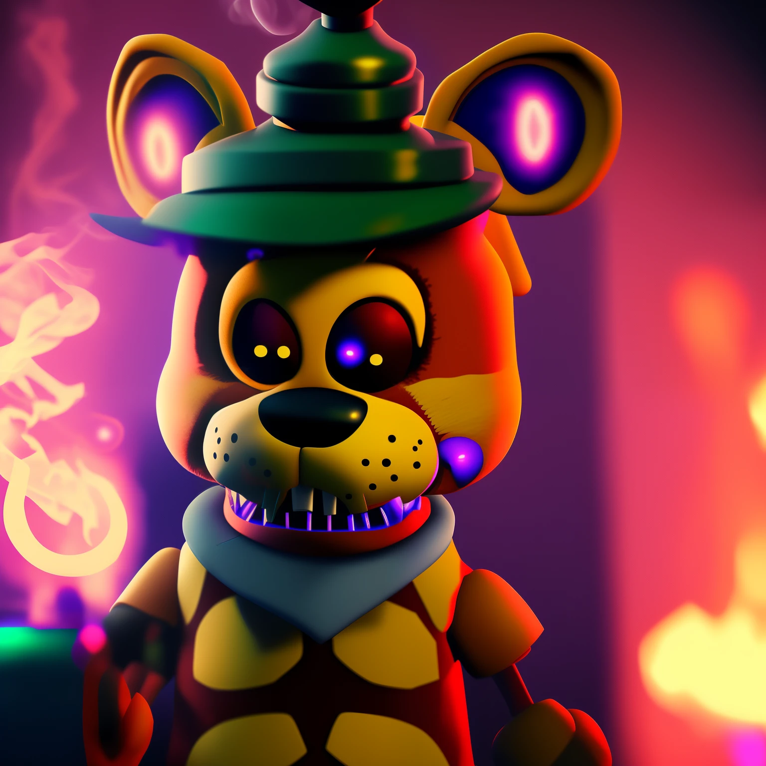 spring trap from five nights at freddy’s smoking a blunt