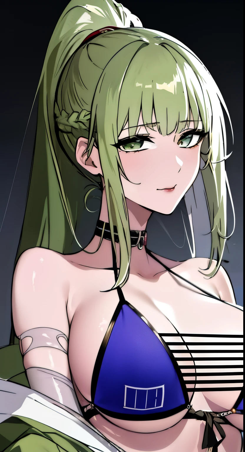 a close up of a woman in a bikini posing for a picture, Very detailed artistic sprout, seductive anime girls, anime goddess, beautiful attractive anime woman, 8K high quality detail art, most models | Art germ, Fan Art Best Art Station, Art buds on artstation pixiv, smooth anime cg art, Art germ. anime illustration