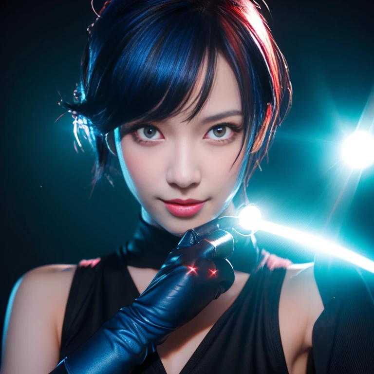 (Highest quality), Realistic, Gal,Sea of night,Sea of night辺,whole body,(((Big Breasts:1.2))),Sweat in the valley,Wet body,masterpiece,Accurate Human Anatomy,Realistic expression,,Become very clear,(short hair,Sharp bangs)Black panties,Fleshy crotch,(((Highest quality,Highest quality,8k images)))Blue Hair,Sexy pose,Evangelion Cosplay(Plug Suit)