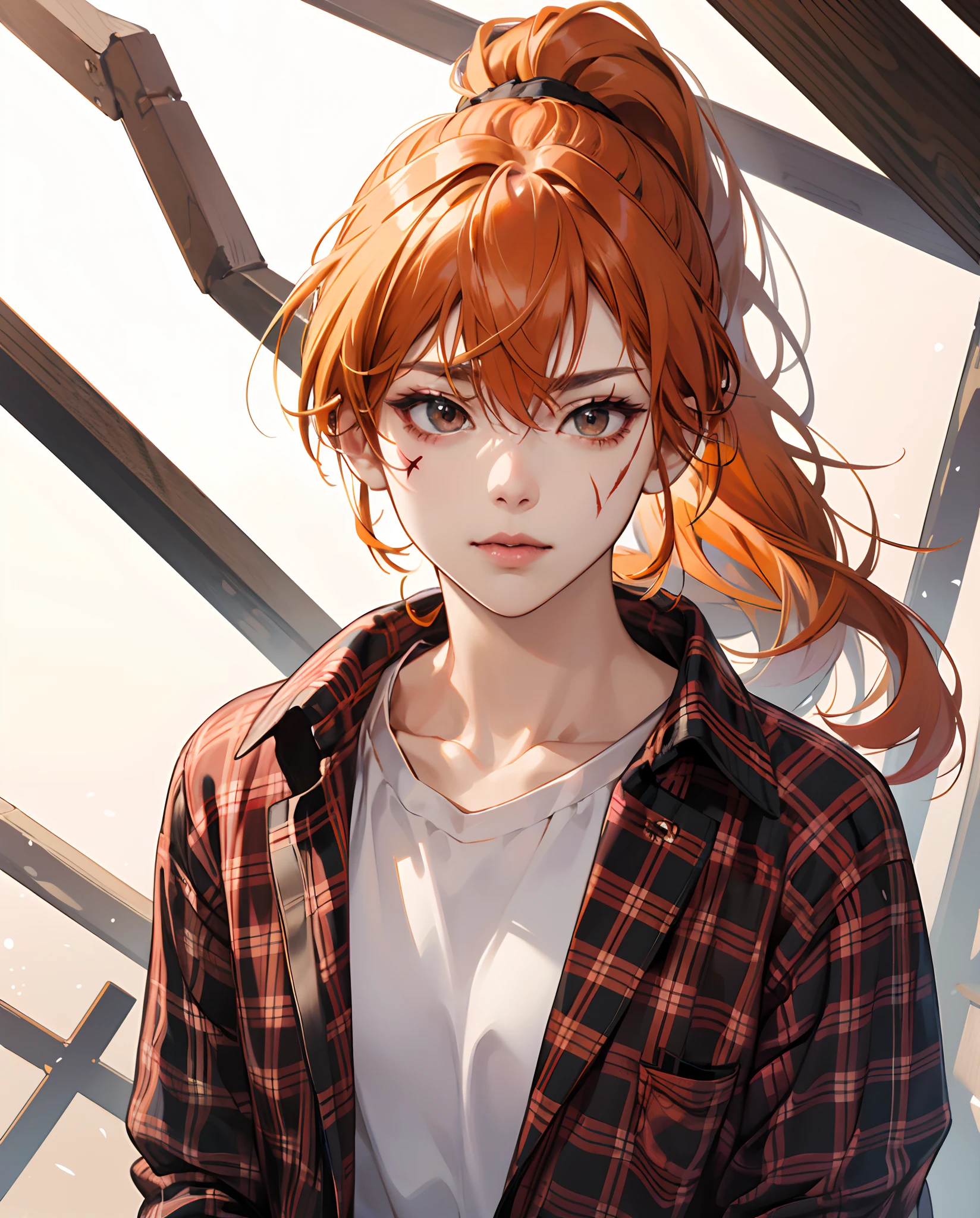 (best quality), (masterpiece), (artwork), (best illustration, desinger, colors), (best development), (detailed eyes), (extremely detailed eyes:1.2), (glowing eyes, bright, sparkling:1.3), a beautiful girl, long red hair (the color of blood), (detailed yellow eyes), white skin, background of rustic art scenery of an insane asylum, she is wearing a bloodied straitjacket (crying blood on her beautiful macabre face:1.3)[0.9] --s2