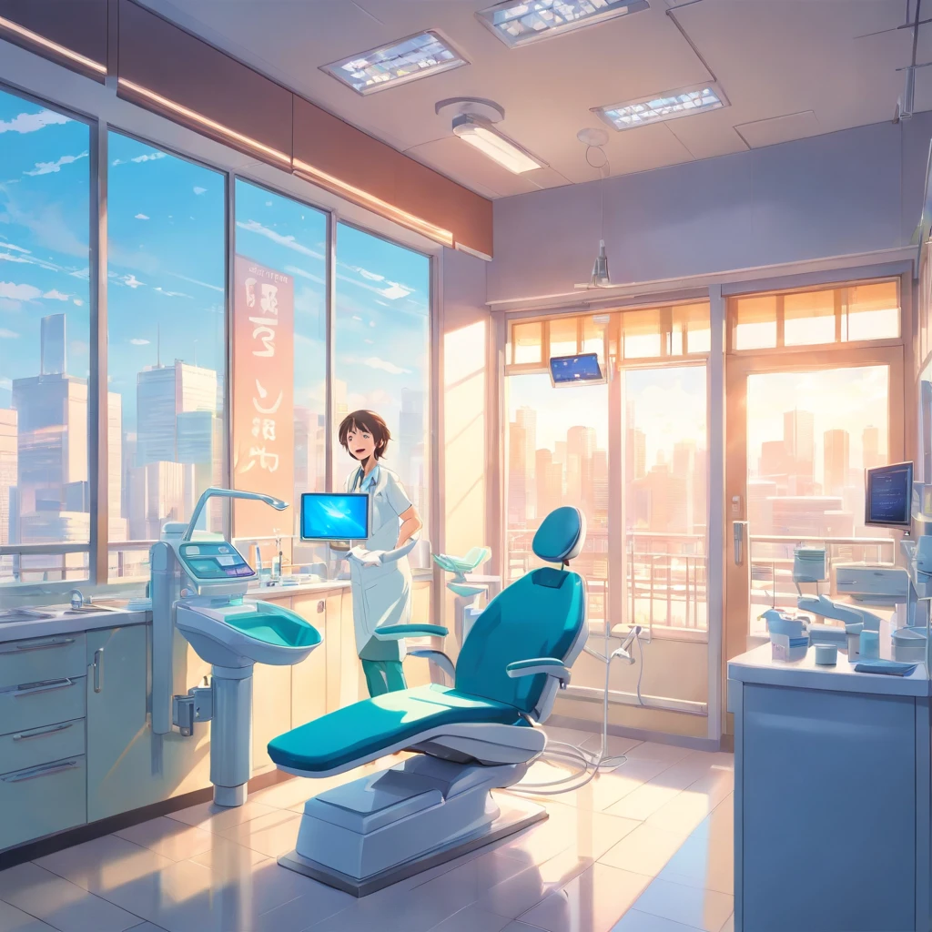 (dentist) ((outside view)) 建筑 morning daytime