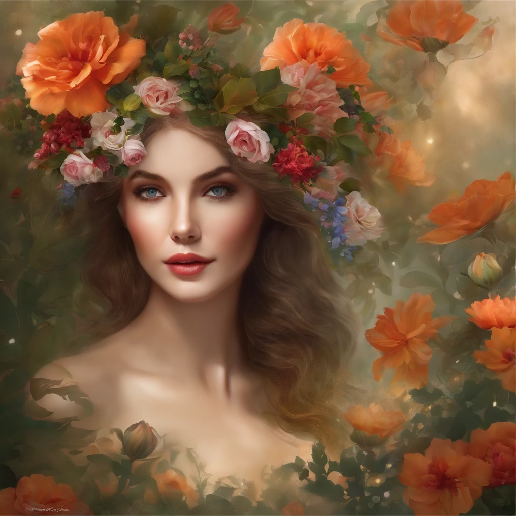 Full body. ))) (colorful, vibrant) flowers blooming on her skin, (intricate, detailed) vines and branches of plants extending upwards along her cheekbones. The flowers exhibit a (delicate, intricate) beauty, with each petal displaying a (vivid, rich) color palette. The overall scene is reminiscent of a (dreamlike, ethereal) garden, with the flowers (creating, forming) a captivating pattern on her skin. The (digital, high-resolution) art showcases the (exquisite, meticulous) details of each individual flower, capturing the essence of their delicate nature. The colors are (crisp, vibrant), creating an (immersive, captivating) visual experience. The flowers appear as if they were hand-painted, with (subtle, soft) brushstrokes adding depth and texture to the artwork. The lighting in the scene is (soft, diffused), casting a gentle glow on the flowers and highlighting their intricate details. The subtle play of light and shadow enhances the (dimensionality, depth) of the artwork, making the flowers look almost three-dimensional. The overall composition exudes a sense of (delicacy, elegance), with the flowers serving as a (symbol, representation) of natural beauty. The artist has masterfully combined the elements of (nature, flora) with the human form, creating a visually stunning piece of digital art.
Waiting to start