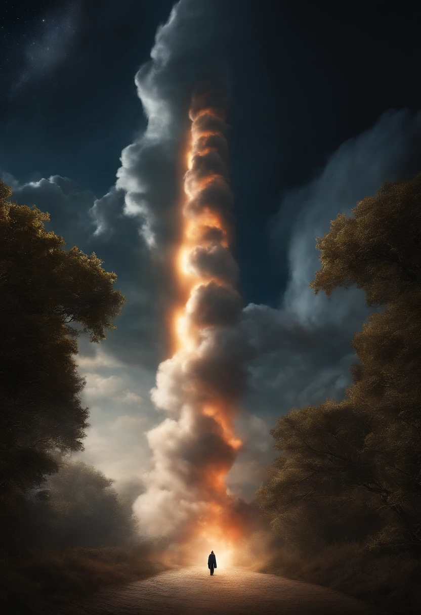 the lord goes before them、In the daytime, I will guide you with a pillar of cloud.、he lit them with a pillar of fire in the night.、they could march day and night。
cloud column during the day、pillar of fire at night、never people々did not leave the front of。