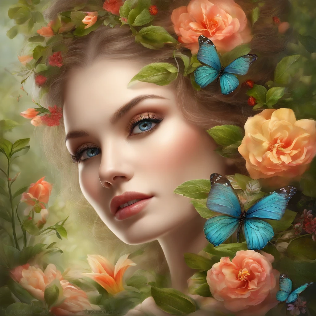 Full body. ))) (colorful, vibrant) flowers blooming on her skin, (intricate, detailed) vines and branches of plants extending upwards along her cheekbones. The flowers exhibit a (delicate, intricate) beauty, with each petal displaying a (vivid, rich) color palette. The overall scene is reminiscent of a (dreamlike, ethereal) garden, with the flowers (creating, forming) a captivating pattern on her skin. The (digital, high-resolution) art showcases the (exquisite, meticulous) details of each individual flower, capturing the essence of their delicate nature. The colors are (crisp, vibrant), creating an (immersive, captivating) visual experience. The flowers appear as if they were hand-painted, with (subtle, soft) brushstrokes adding depth and texture to the artwork. The lighting in the scene is (soft, diffused), casting a gentle glow on the flowers and highlighting their intricate details. The subtle play of light and shadow enhances the (dimensionality, depth) of the artwork, making the flowers look almost three-dimensional. The overall composition exudes a sense of (delicacy, elegance), with the flowers serving as a (symbol, representation) of natural beauty. The artist has masterfully combined the elements of (nature, flora) with the human form, creating a visually stunning piece of digital art.
Waiting to start