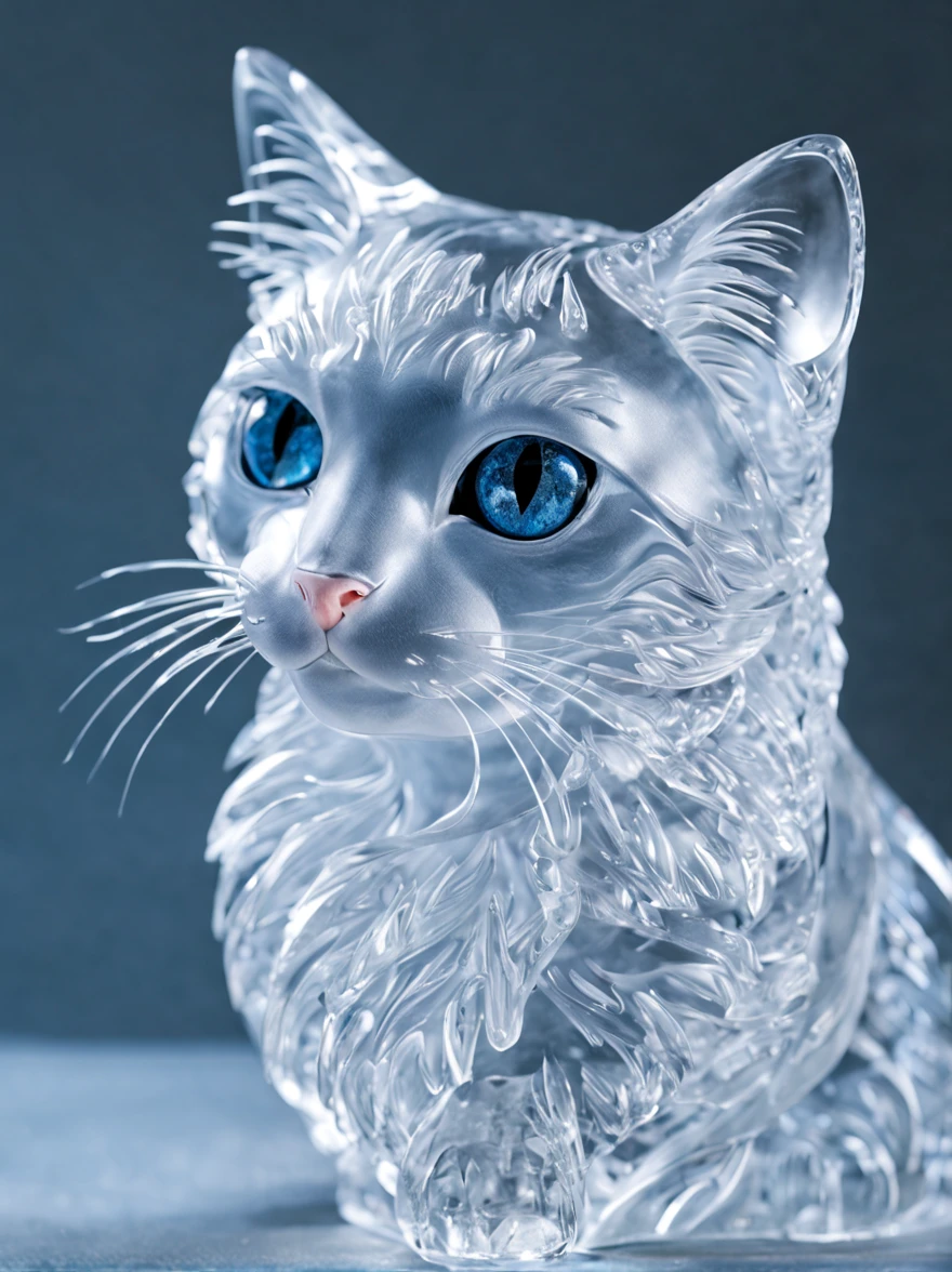 flame-shaped ice,All transparent, photoRealstic, transparent crystal jelly, icy, extremely detailed and lifelike, designs, acrylic, transparent plastic,all displayed , side glance, Intricate details, Beautiful,light blue and white, all displayed, Detailed, Frost,Fantasia,​masterpiece,