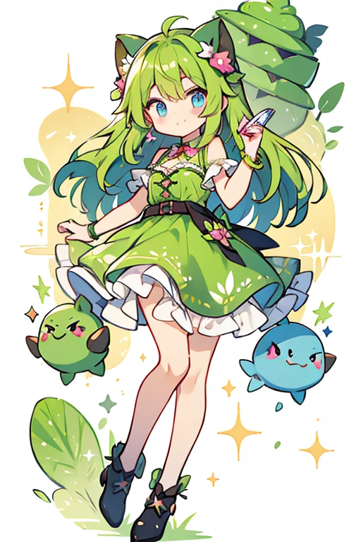 human Ivysaur; glitter; full body