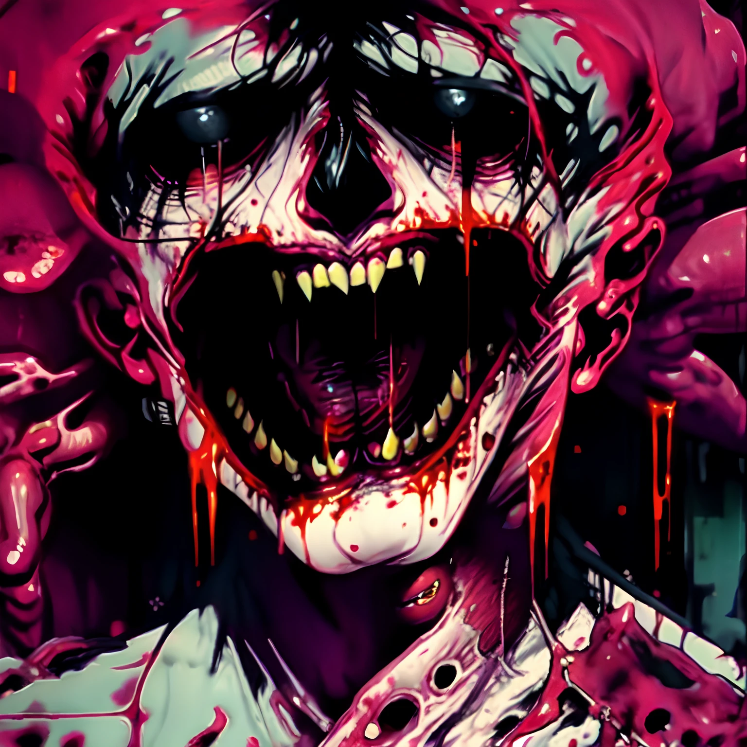 Debian art tendence, Digital illustration, Epic Realistic, detailed))UHD, HDR,higheres, best quality, 4k, manga-goru, putrefact, body horror, insain detailed, hyper intrincate details, body terror,.terror body, horror body, , gore, (monster gore), solo, demon goru, satanismo, cannibalism,(1gore-horrorbody_demon), , Horror body, terror body, terror, horror, injury, blood, organs exposure, brain exposure, intestines exposure, demon monster, terrorific, multiples eyes, scarred, bloodying cutes, ((necrotic)), (( human sacrifice, animal sacrifice, , qliphotic, spectral aura, qliphotic demon, ((necrotic body)), necrotic look, chromatic, malevolent, creapy, blood bloodying