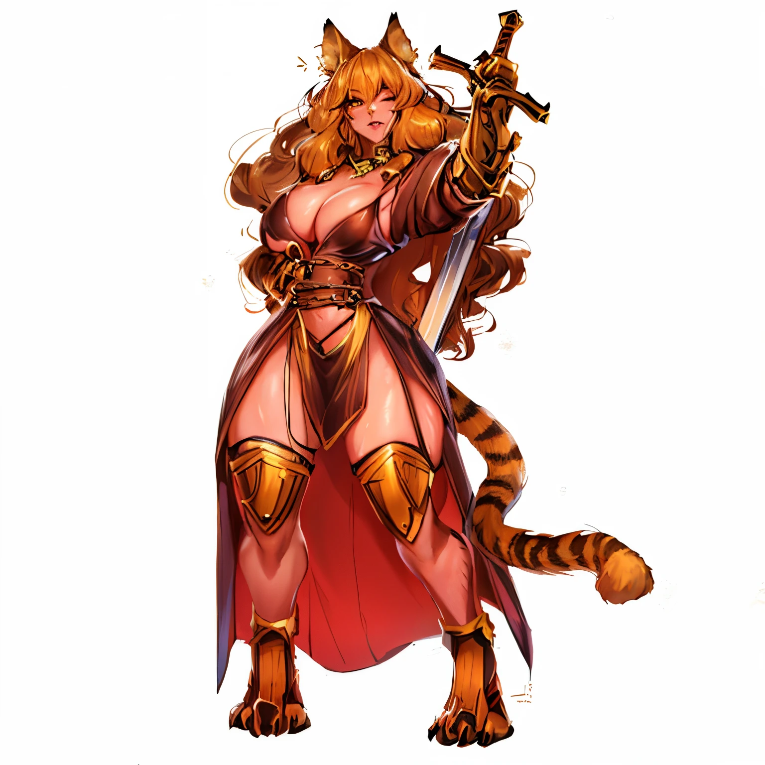 tabaxi, furry, anthropomorphic, lynx, thighs, metal greaves, sandals, pelvic curtain, (claws:1.1)
anthropomorphic legs, furry, anthropomorphic, sandals, greaves, (cat paws with claws:1.5), (pelvic curtain made of leather)
a close up of a woman with a sword and a cat, tabaxi :: rogue, d&d character commission, tabaxi, anthropomorphic female cat, d & d style full body portrait, catgirl, official character art, fantasy d&d character, commission for high res, tiefling rogue, tiefling from d & d, leg armor, beautiful, aesthetically pleasing, (athropomorphic legs:1), (animal Digitigrades:1.5),
furry, thighs, detailed graves, sandals, (pretty cat paws feet with claws:1), pelvic curtain