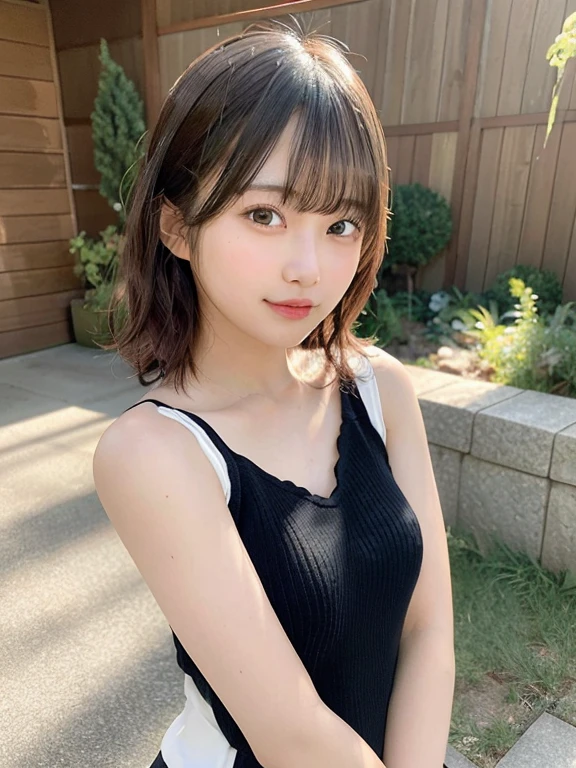 (top-quality、8K、32K、masuter piece、nffsw:1.2)、Bery short hair、profile、(slim figure:1.2)、(s lips) 、17 age、bathrobe、Summer Festivals、二重まぶた、shinny skin、Realistic rays、mare、beauitful face、(A smile:1.3)、crouching down、(From above:1.2)、(a closeup:1.4)、blurry backround、(Front Focus)、(Dark: 1.6)、Fantasy Art、photoRealstic、Professional Lighting、extra detailed face、Award-winning、deep-shadows、