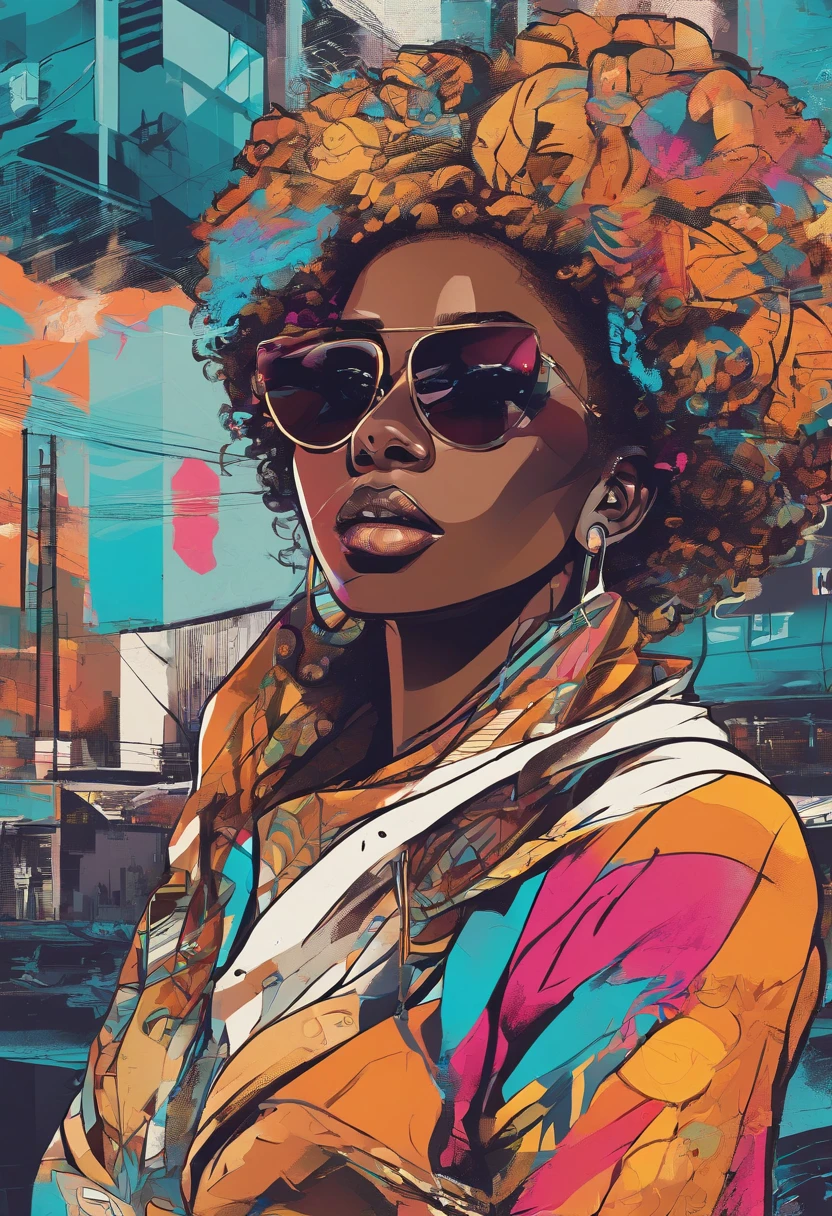 close up of african man in urbanwear, curly afro, Digital illustration style, Digital Illustration Portrait, Trends in Artstration, in the art style of bowater, detailed portrait of anime girl, digital anime illustration, Painted in the style of Artgerm, Portrait of Martin Ansin, Detailed pictorial portrait, Digital Illustration -, artgerm. High Detail