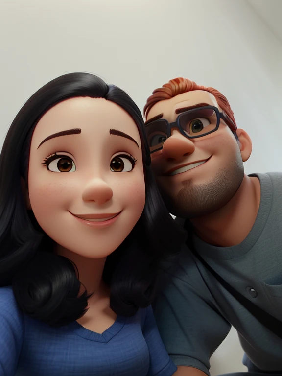 Um casal (o homem moreno e uma mulher clara de cabelos longos preto, alta qualidade, melhor qualidade
