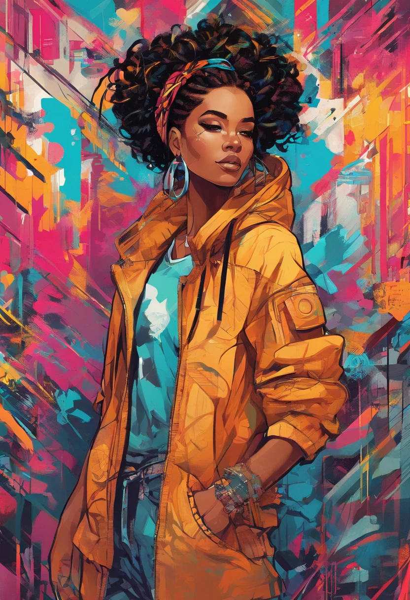androgynous, african, braids, Digital illustration style, Digital Illustration Portrait, Trends in Artstration, in the art style of bowater, detailed portrait of anime girl, digital anime illustration, Painted in the style of Artgerm, Portrait of Martin Ansin, Detailed pictorial portrait, Digital Illustration -, artgerm. High Detail