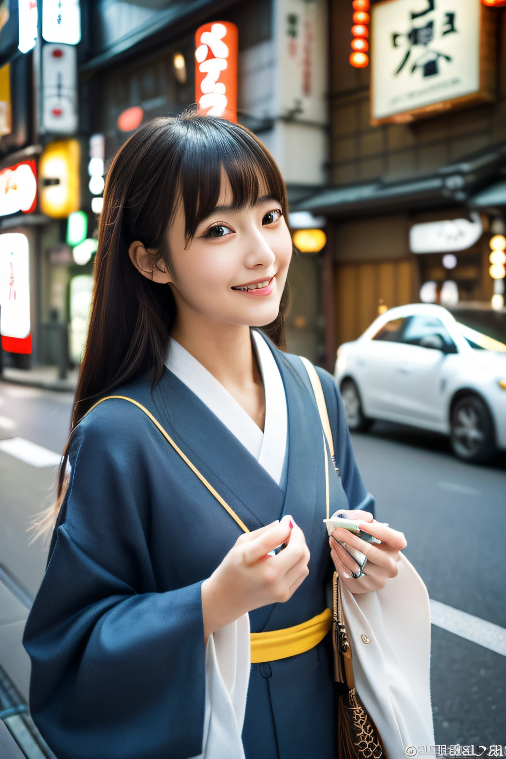 (Completely naked、kimono:1.5)、A woman taking a photo、(Completely naked、kimono:1.5)、Half-ish face、Beautiful shape、Beautiful dark blue eyes、Long wavy brown hair、
Good move、High resolution、masterpiece、Highest quality、頭w:1.3、((Hasselblad Photos))、Fine skin、Sharp focus、(Cinema Lighting)、clavicle、Big ample breasts、Slim Abs、Slim butt、Thin legs、A street bustling with Japan festivals、sunny day、Dynamic Angle、[:(Detailed face:1.2):0.2]、 Wind、Completely nakedしゃがんで股を開く、Perfect Fingers、Cute smile