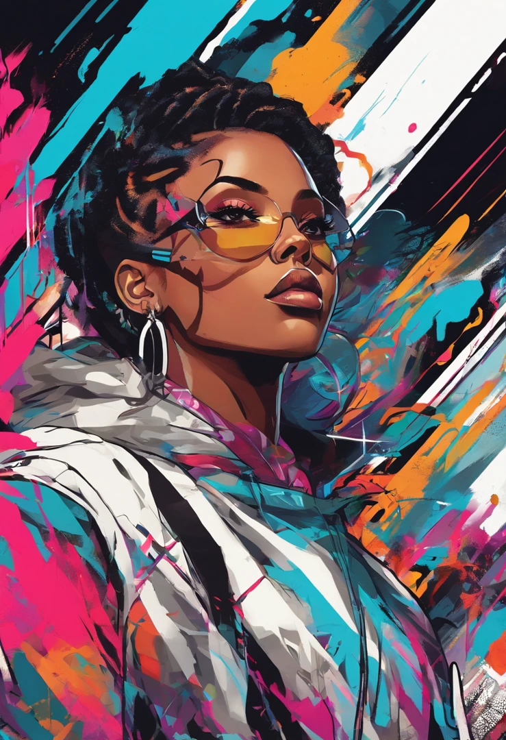 black male, , cyberpunk style, colorful, serious look, angry, Digital illustration style, Digital Illustration Portrait, Trends in Artstration, in the art style of bowater, detailed portrait of anime girl, digital anime illustration, Painted in the style of Artgerm, Portrait of Martin Ansin, Detailed pictorial portrait, Digital Illustration -, artgerm. High Detail