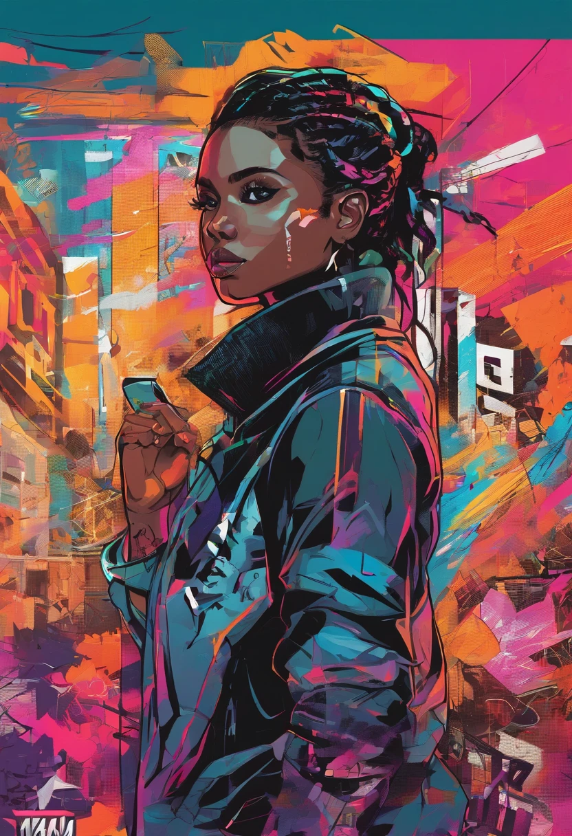 black male, , cyberpunk style, colorful, serious look, angry, Digital illustration style, Digital Illustration Portrait, Trends in Artstration, in the art style of bowater, detailed portrait of anime girl, digital anime illustration, Painted in the style of Artgerm, Portrait of Martin Ansin, Detailed pictorial portrait, Digital Illustration -, artgerm. High Detail
