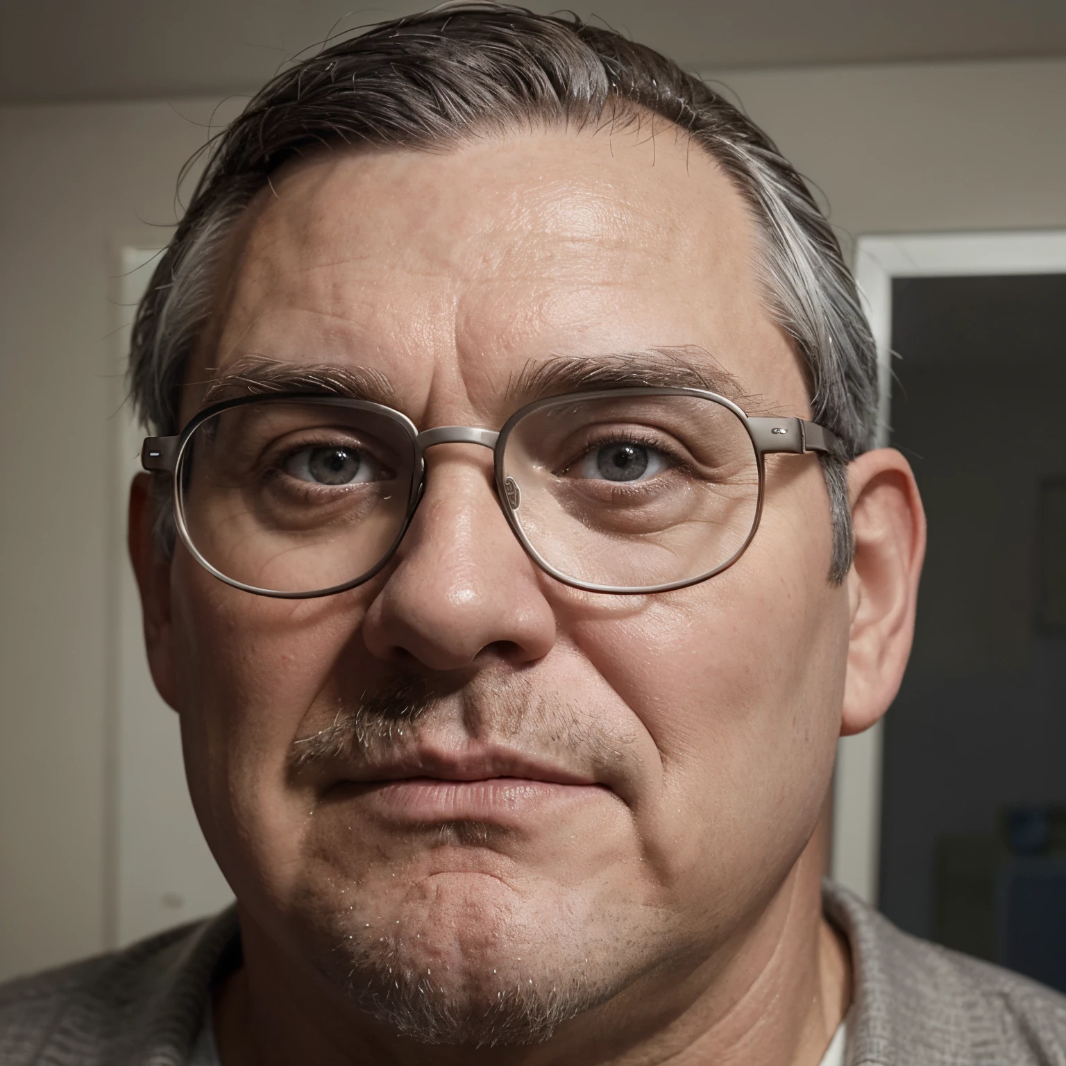 (best quality,realistic:1.37),Pixar-style character,55-year-old man, tall, chubby, white, big head, gray hair, rectangular glasses, slightly resembling Carl from UP.
Note: Remember to use "," to separate each tag without any explanation or sentence.