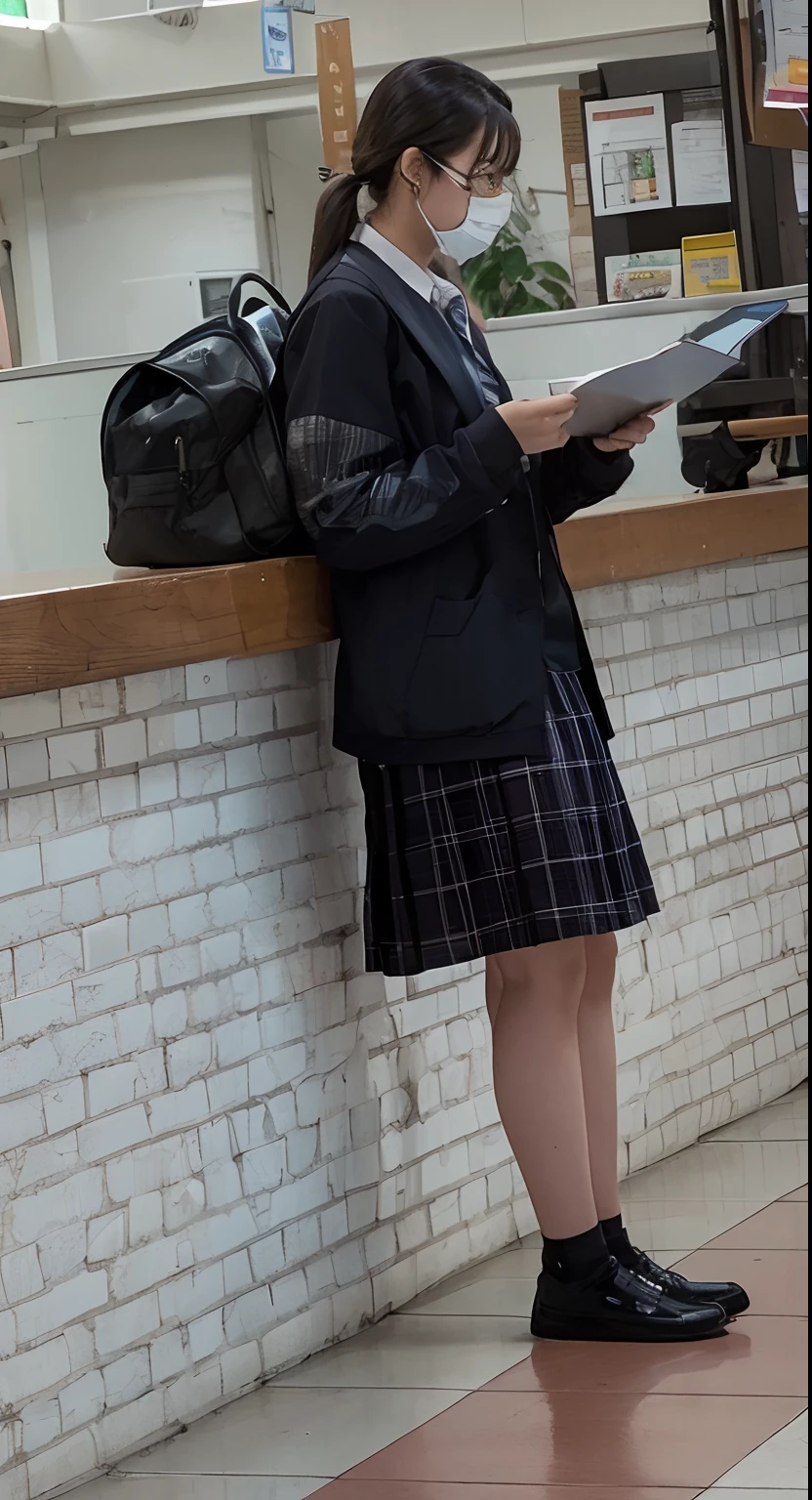 A female student looking forward to being molested