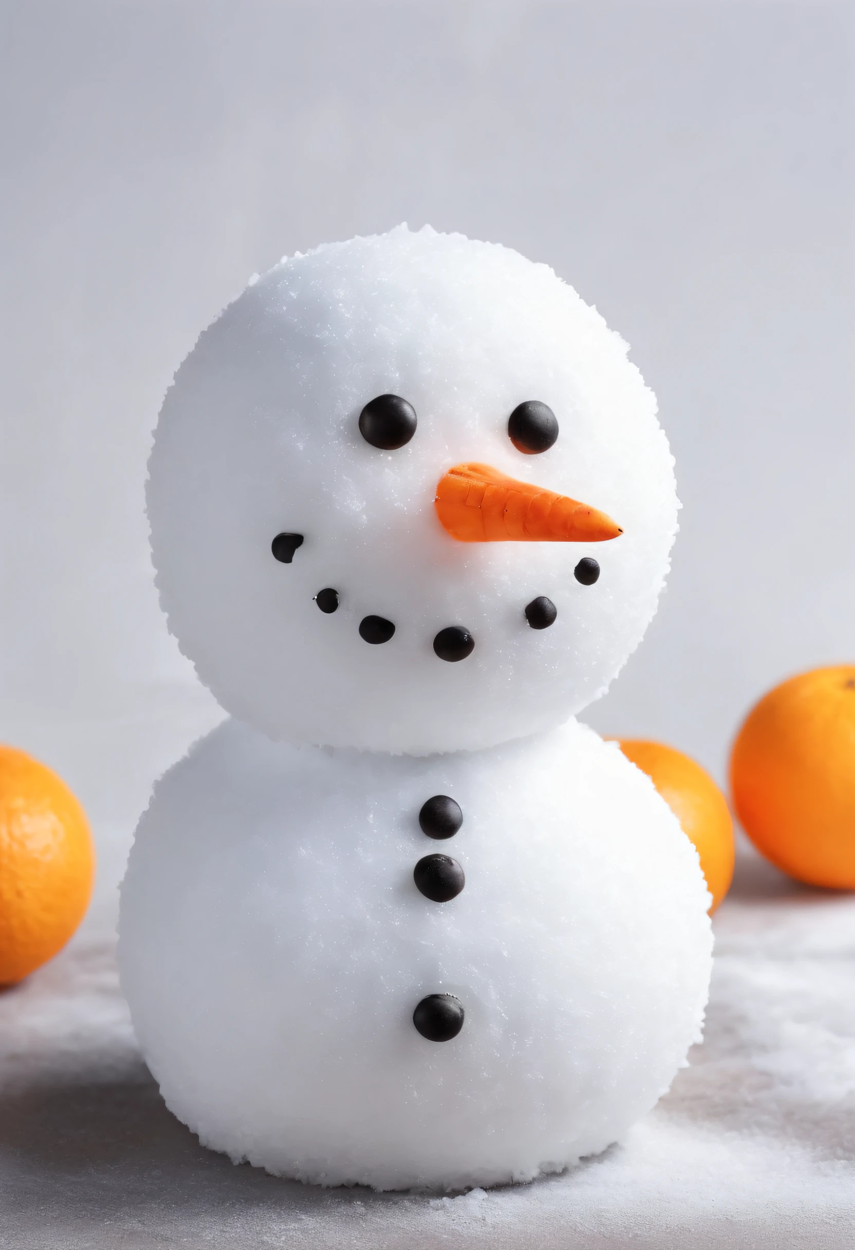 Top image quality、masutepiece、top-quality、A hyper-realistic、Photorealsitic、Snowman、thick eyebrow
