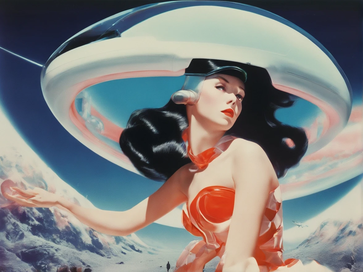 diana frost beauty, running around in nature, Norinobu Shinoyama, play with light and shadow, Excessiveness, Surreal details, surrealist style image、