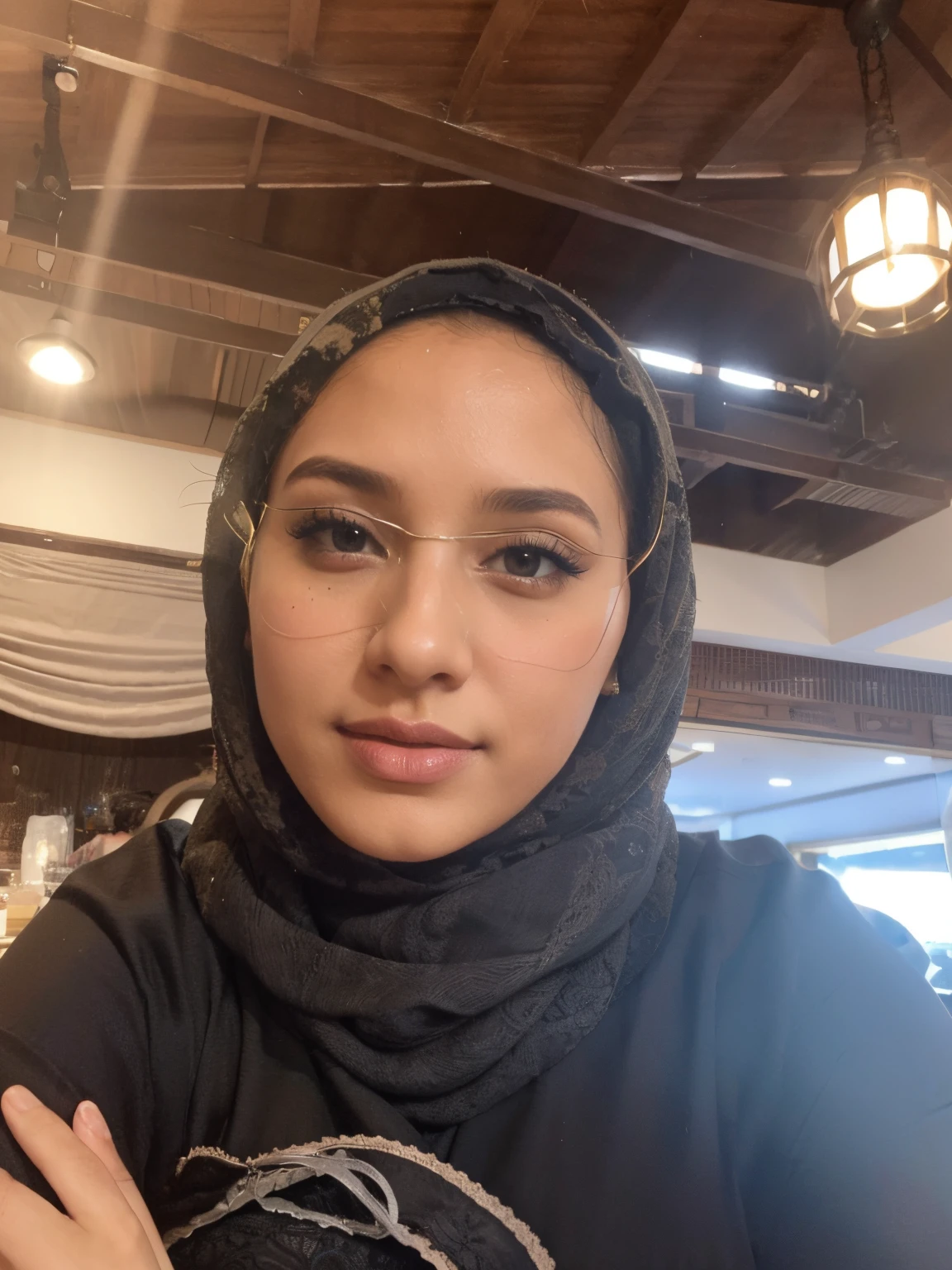 ((selfie)), average Saudi girl, pussy, lifting dress, black hijab