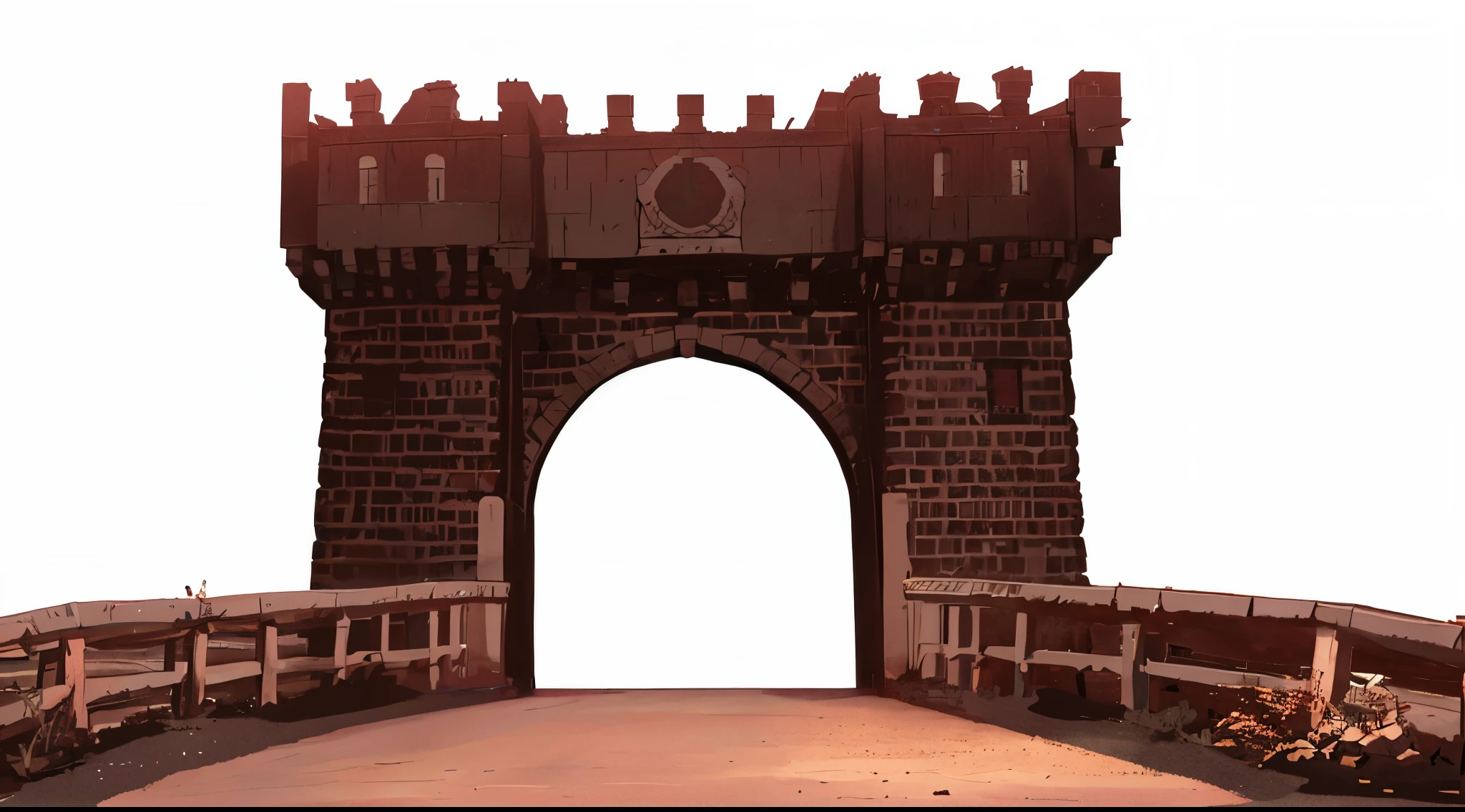 there are a lot of people standing on a bridge in front of a castle, historical image, hell gate, historical photo, historical picture, 1 9 1 4, 1914, 1 9 4 4, 1944, 1 9 1 3, 1913, 1 9 1 6, 1916, 1943, anime, aime style, makoto shinkai style, 4k, 4k detailed,