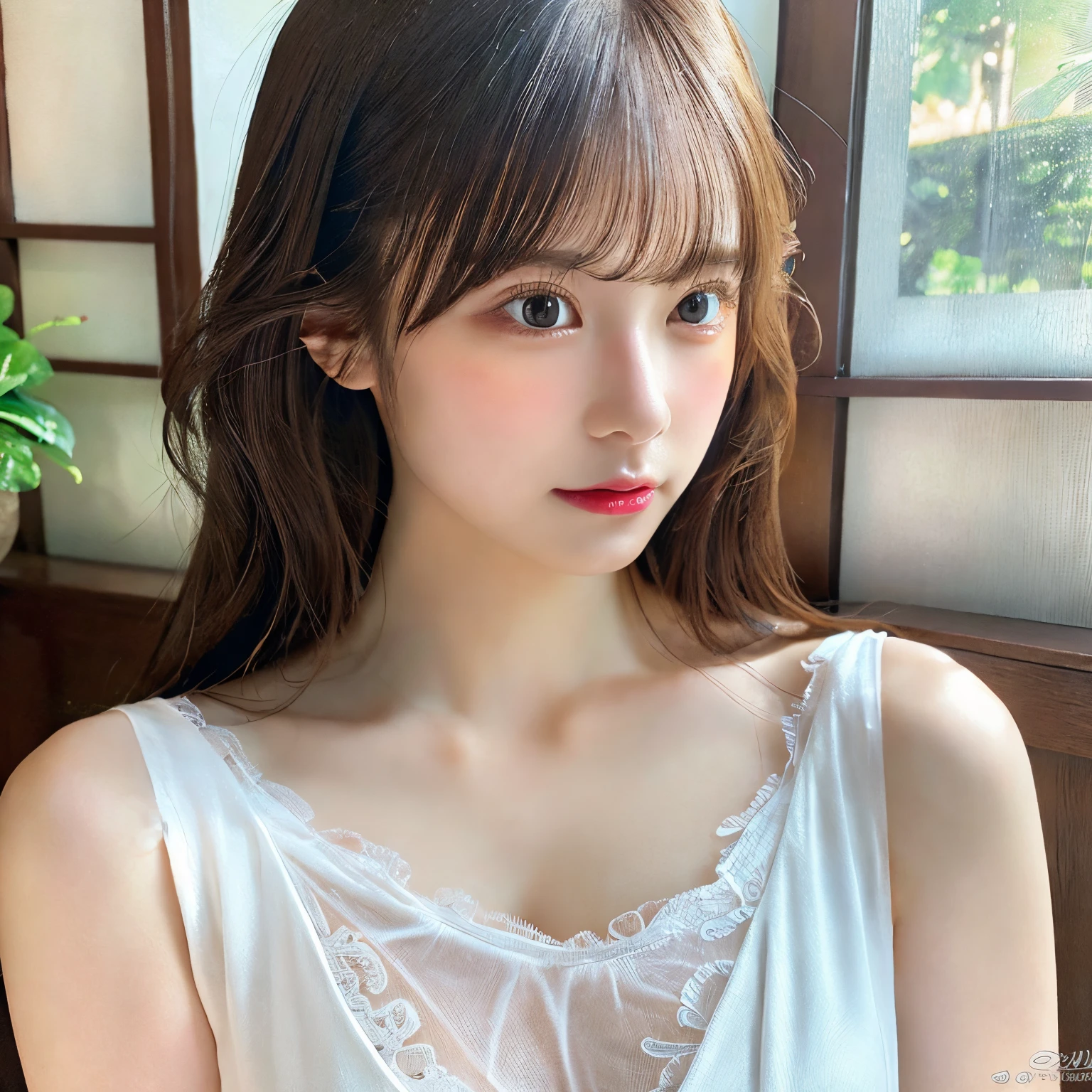 masutepiece, Best Quality, Illustration, Ultra-detailed, delicate detail, hight resolution, 8K Wallpaper, Perfect dynamic composition, Beautiful detailed eyes, Natural Lip, (sexy tight dresses), Big breasts, cleavage, Random sexy poses, full bodyesbian, Super delicate face, (((shining white skin))), moist lips,