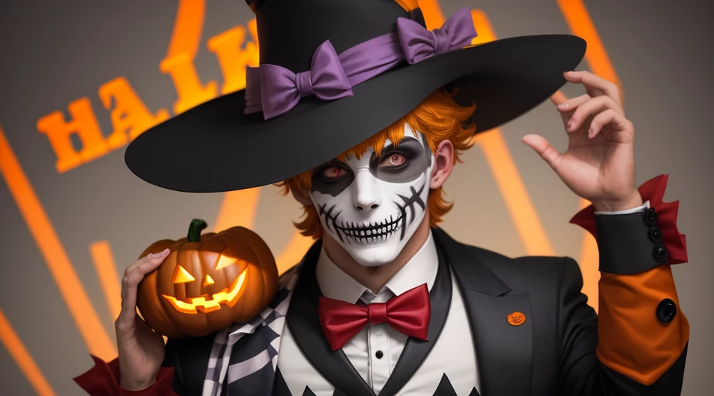 Halloween Harlequin guy