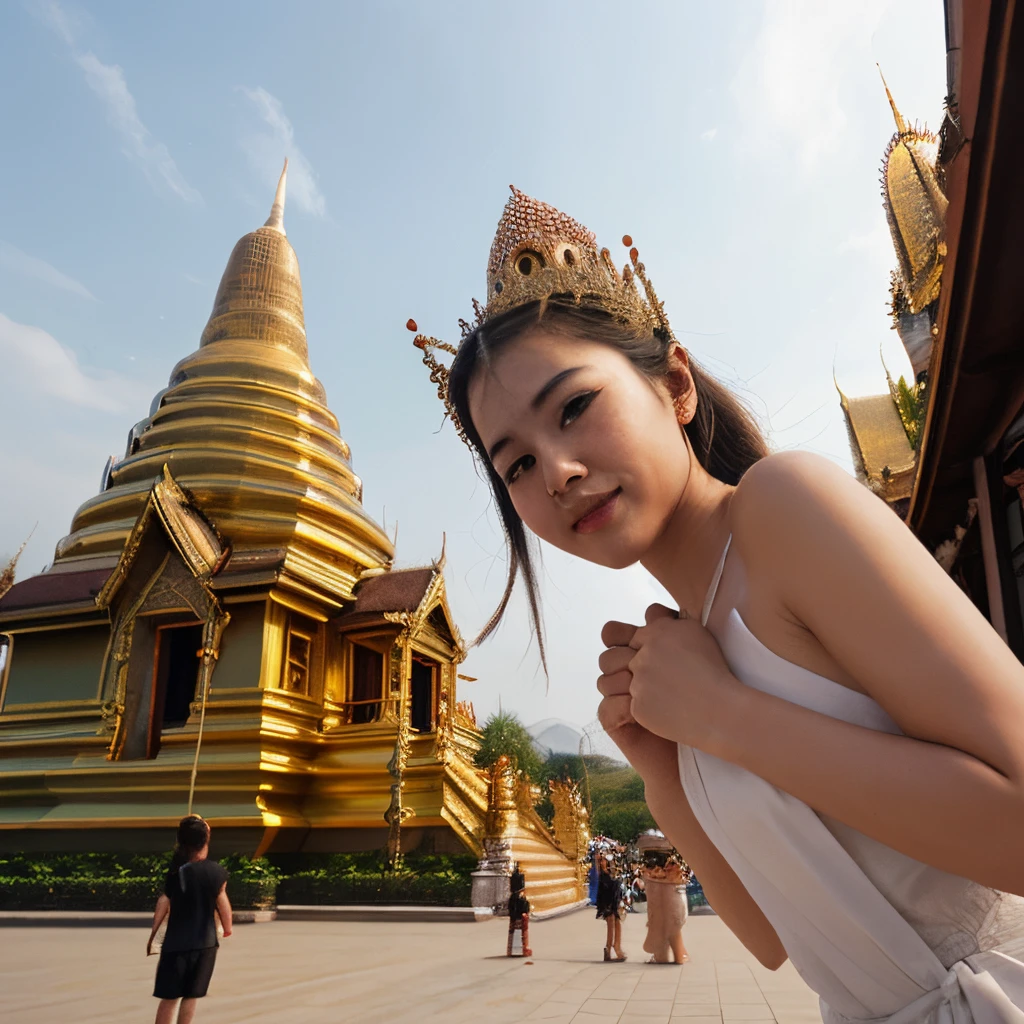 Create a picture of Phra That Na Dun, the most beautiful part.