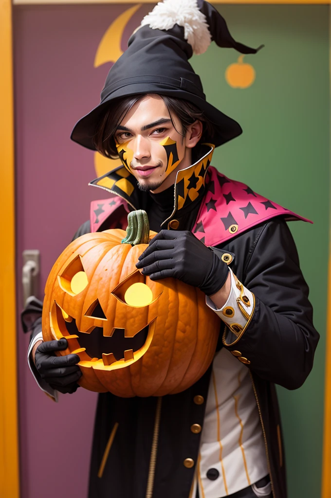 Pumpkin harlequin guy